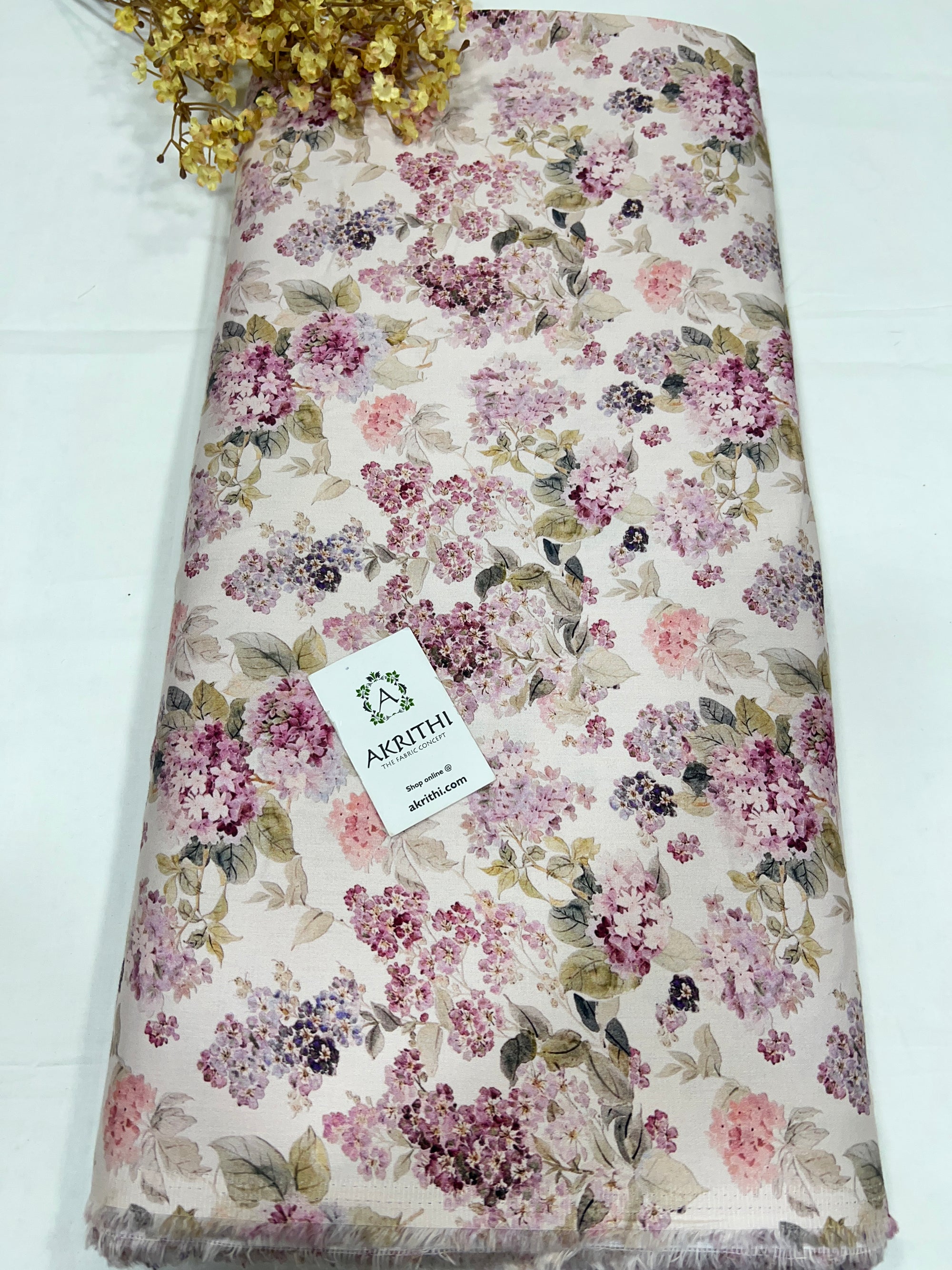 Digital Printed glazed pure cotton fabric 80 CM CUT