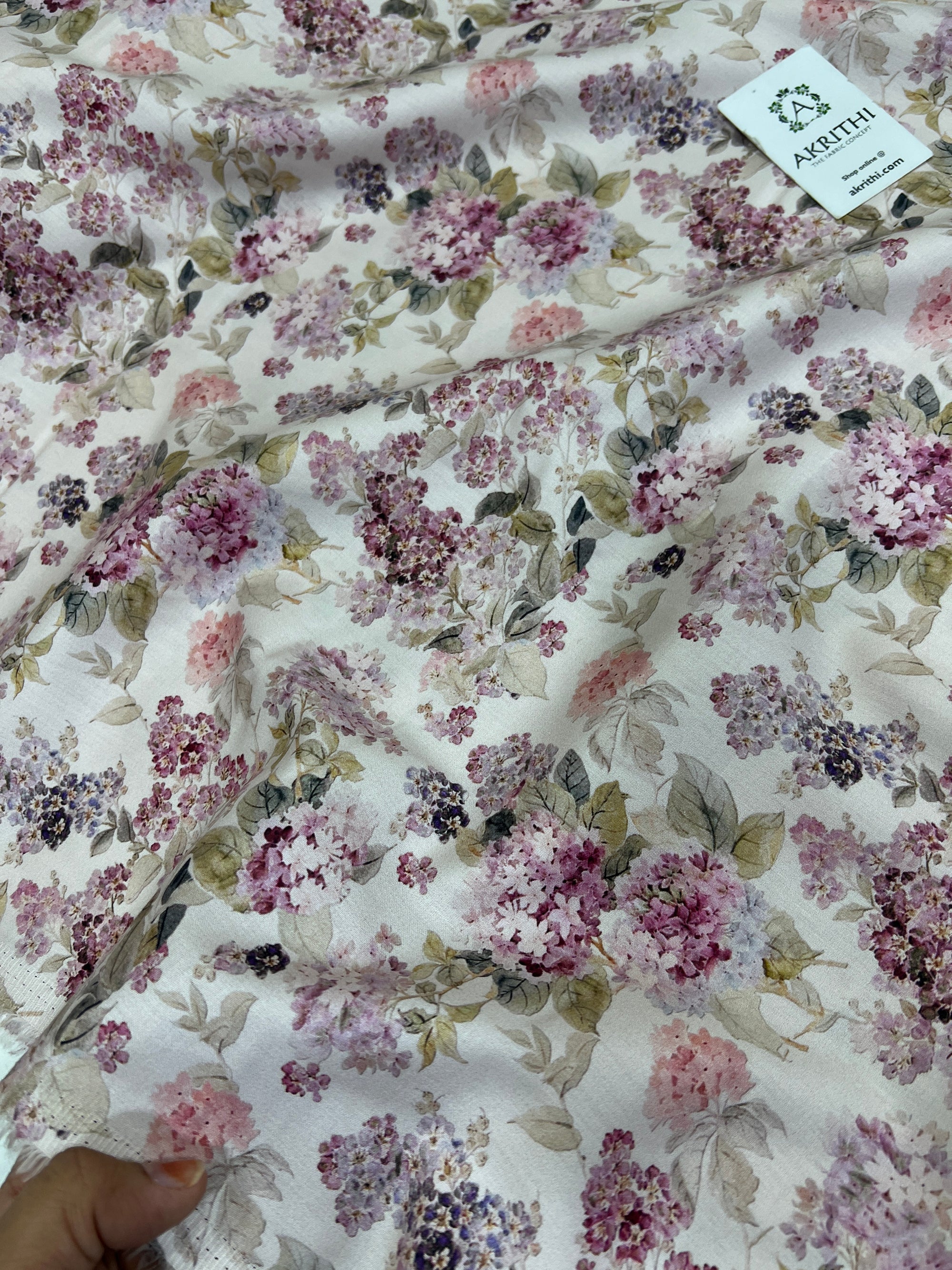 Digital Printed glazed pure cotton fabric 80 CM CUT