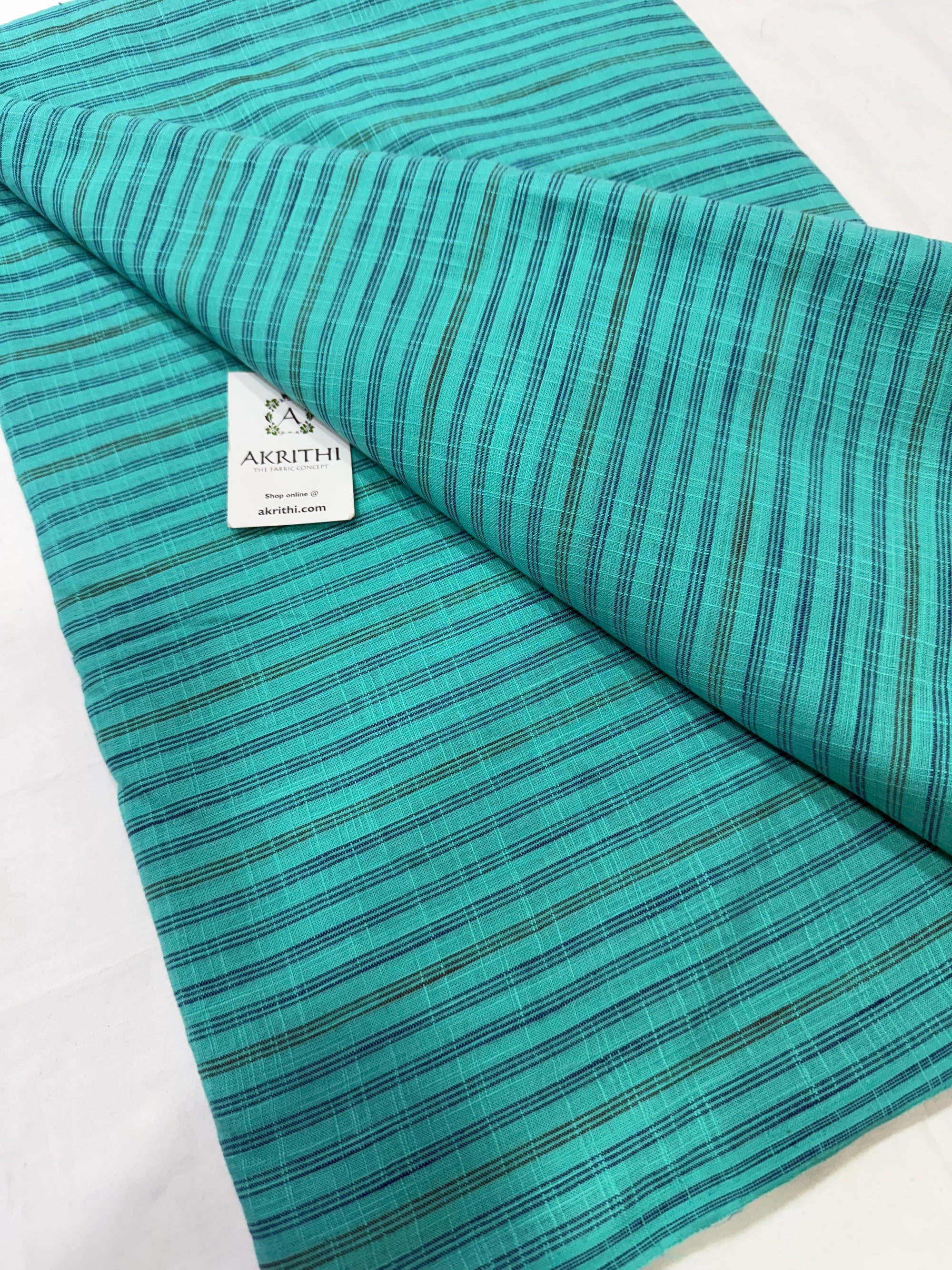 Handloom Woven pure cotton fabric