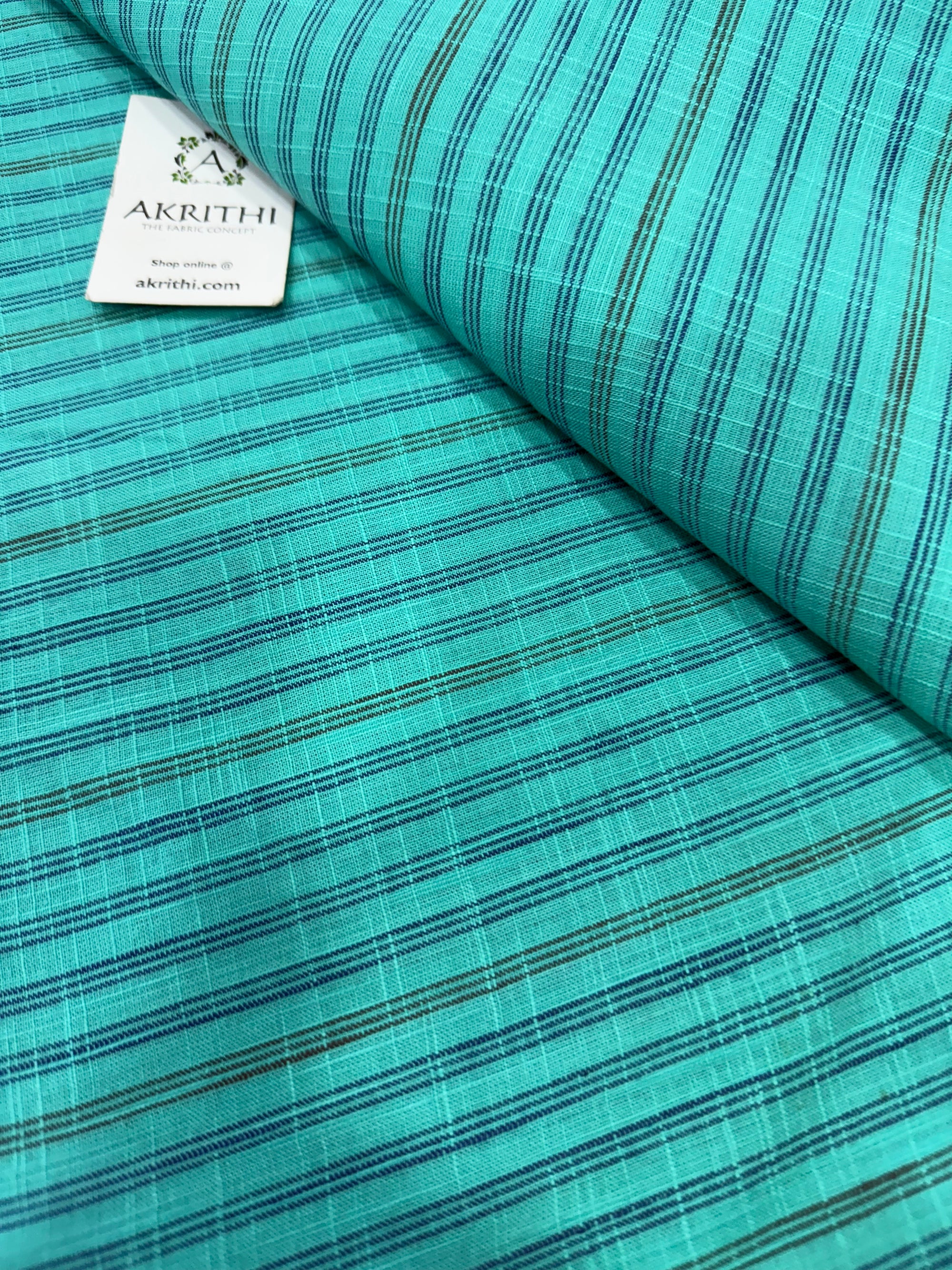 Handloom Woven pure cotton fabric