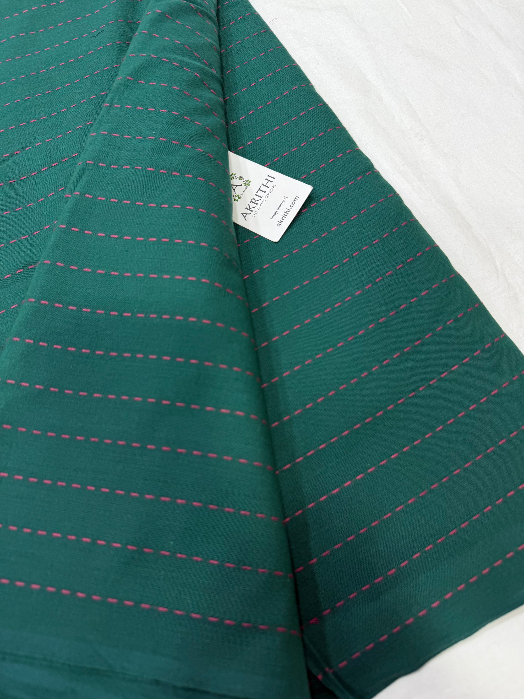 Handloom Woven pure cotton fabric