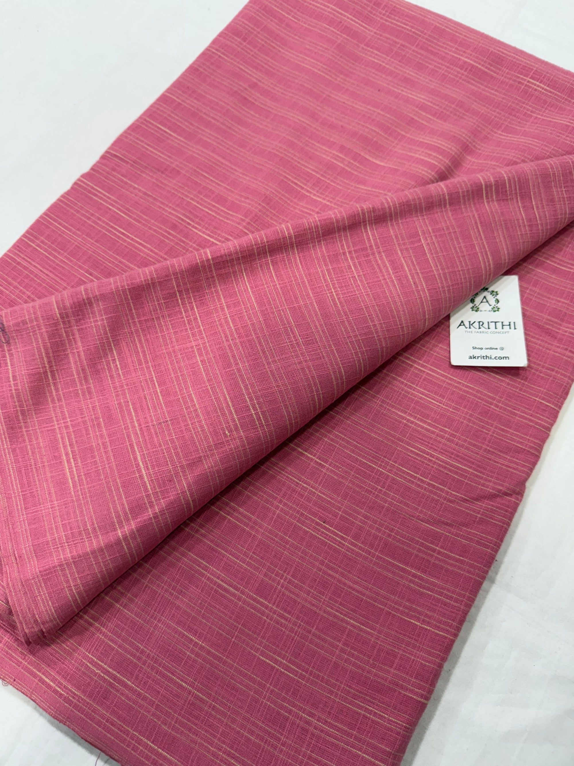 Handloom Woven pure cotton fabric