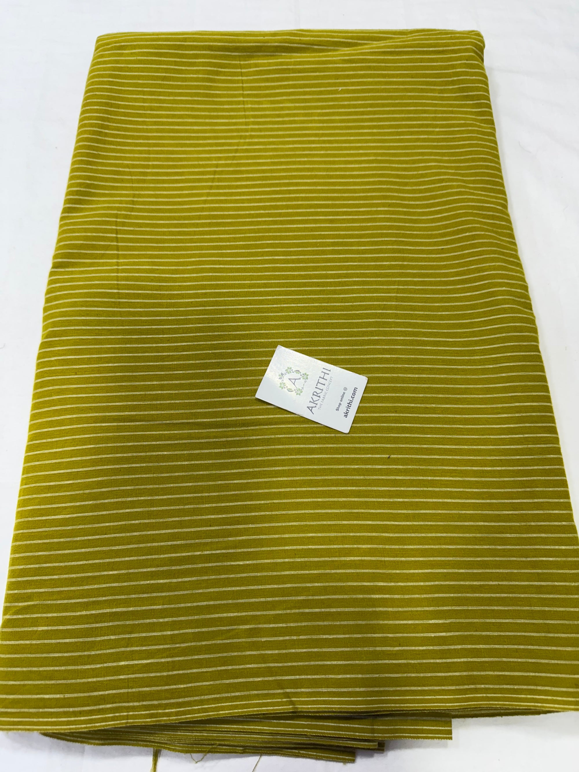 Handloom Woven pure cotton fabric 75 CM CUT