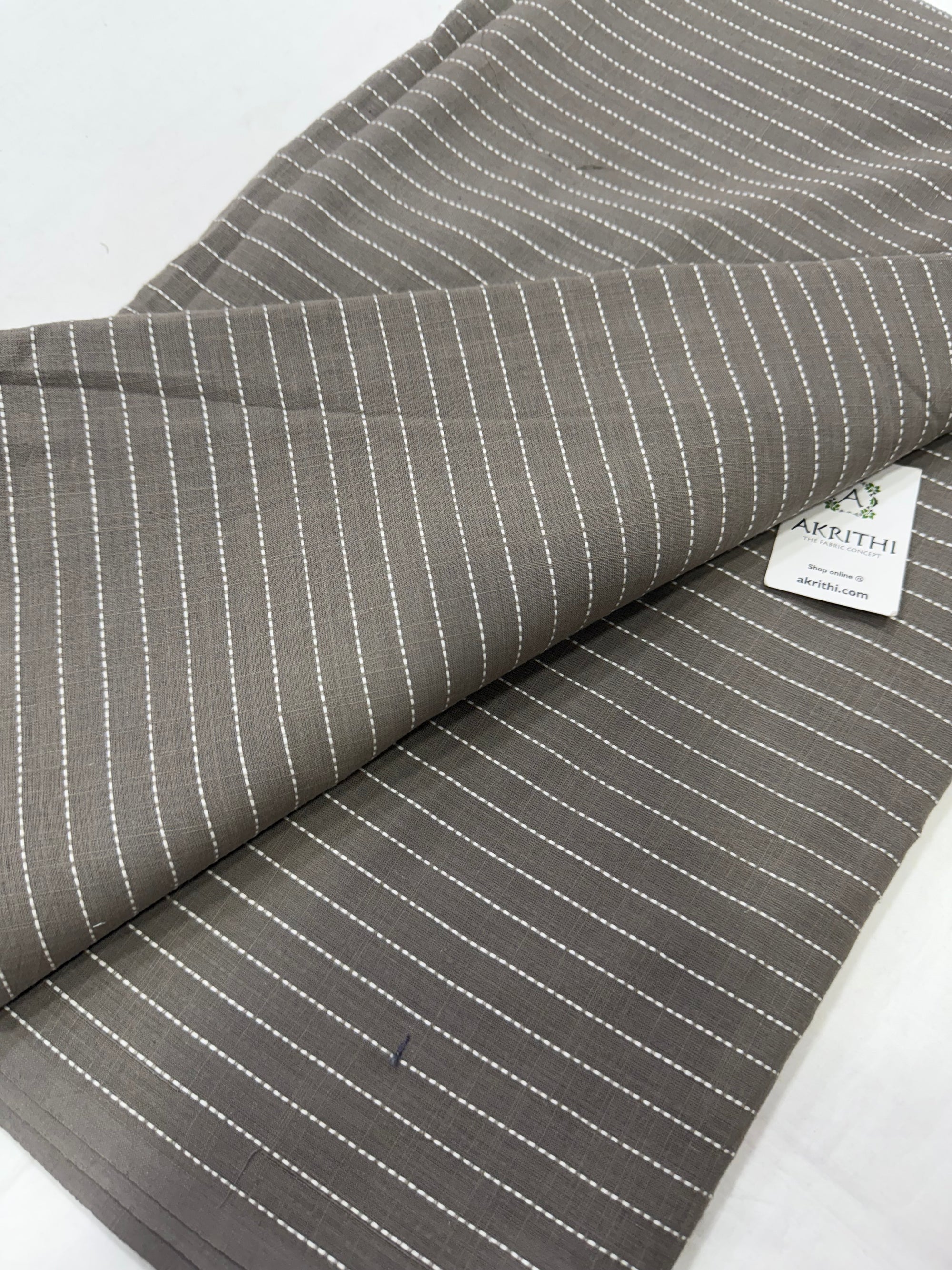 Handloom Woven pure cotton fabric