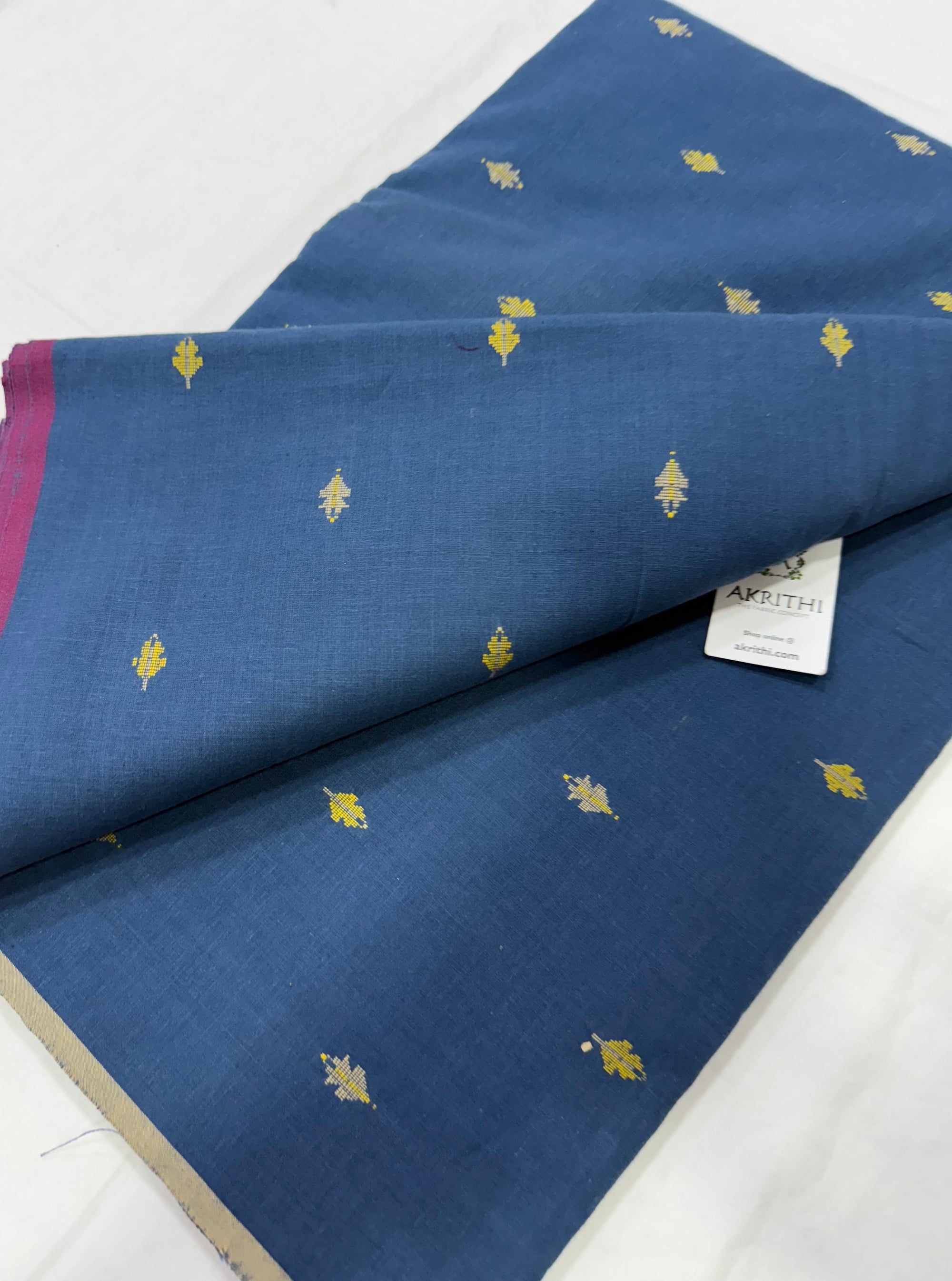 Handloom Woven pure cotton fabric