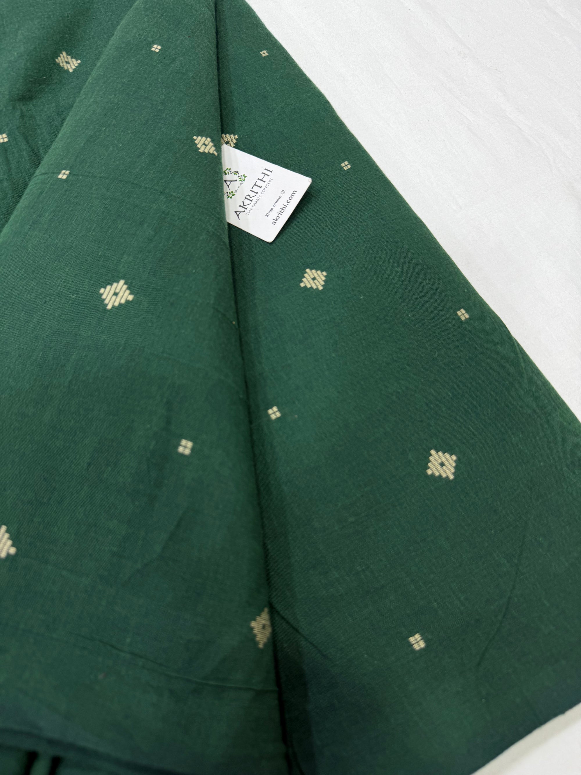 Handloom Woven pure cotton fabric 65CM CUT