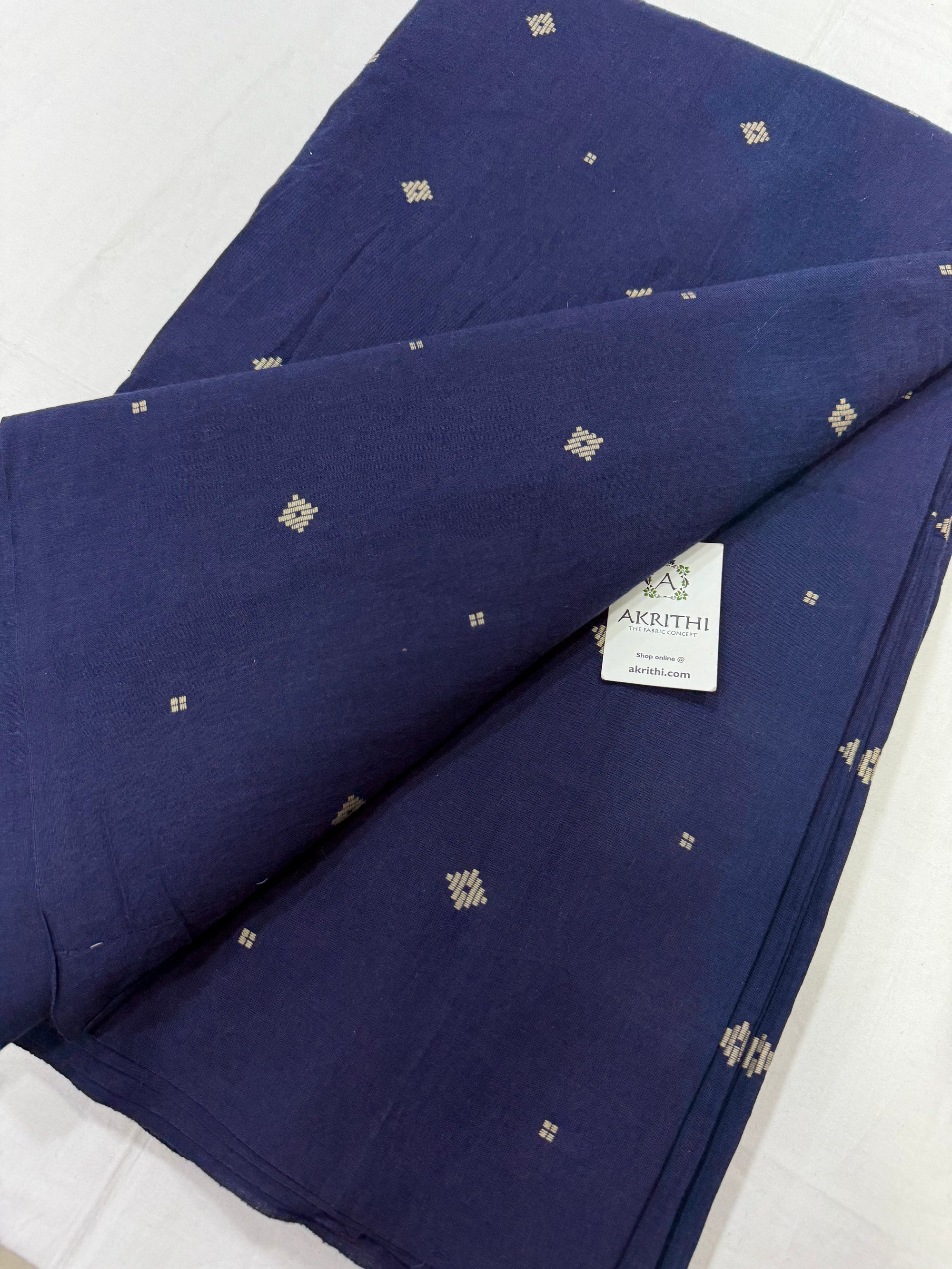 Handloom Woven pure cotton fabric