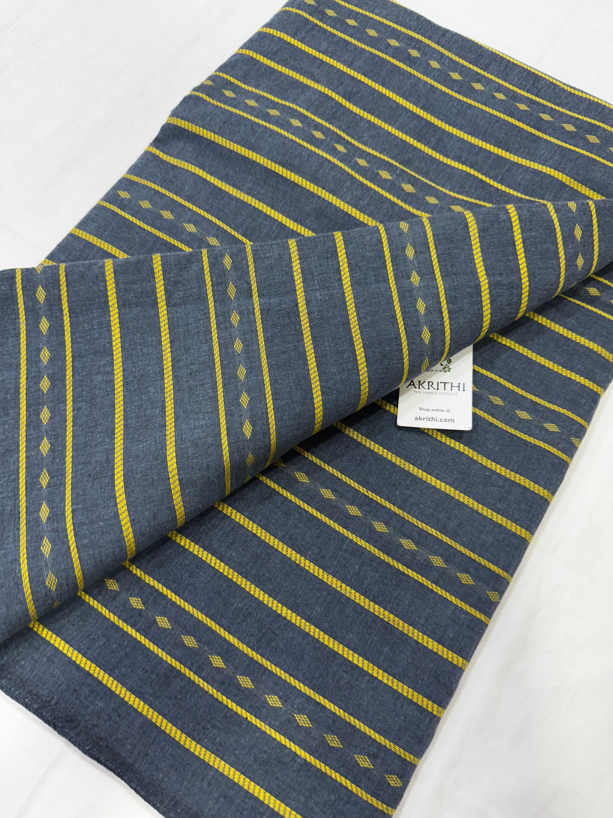 Handloom Woven pure cotton fabric