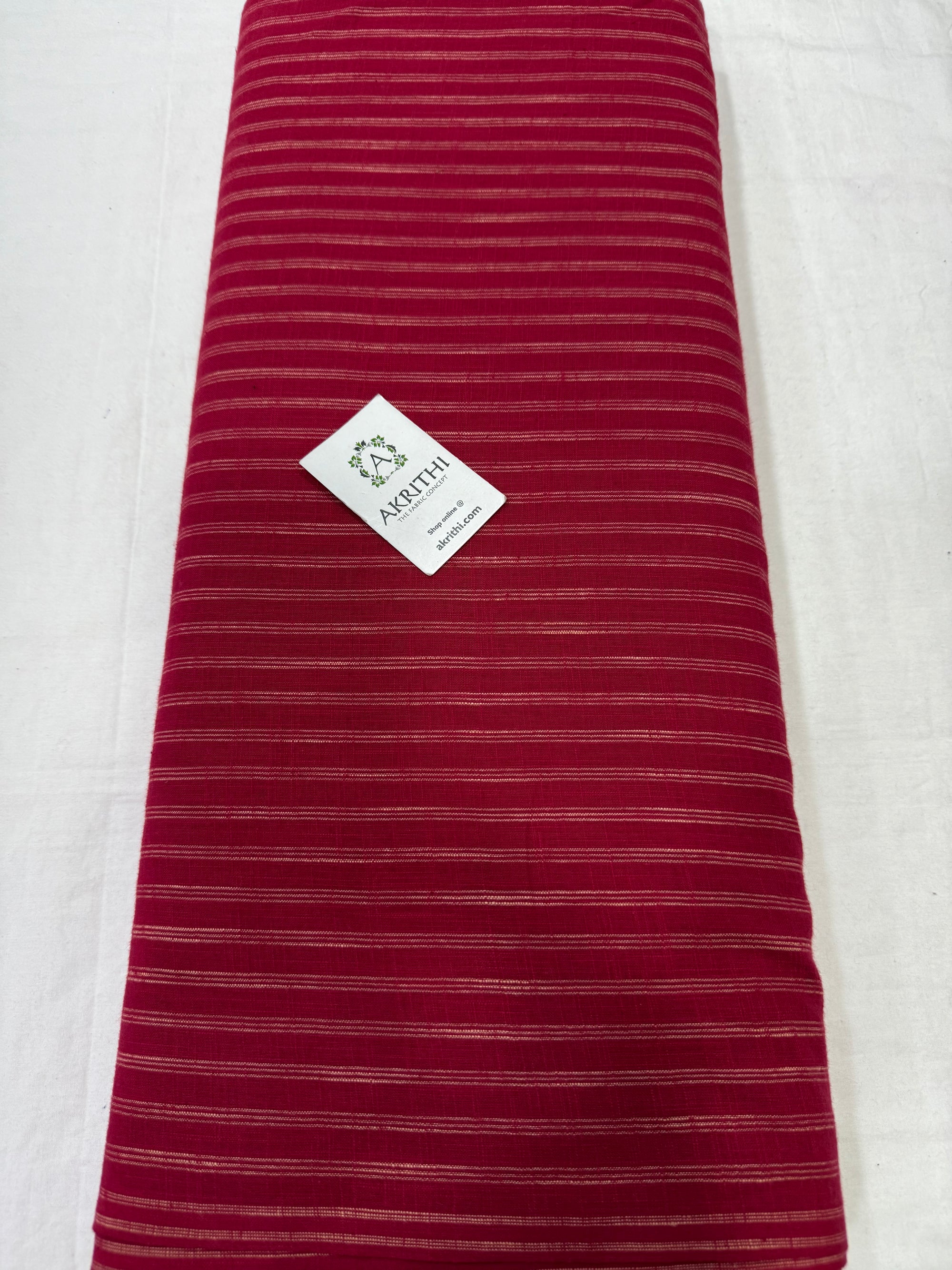 Handloom Woven pure cotton fabric