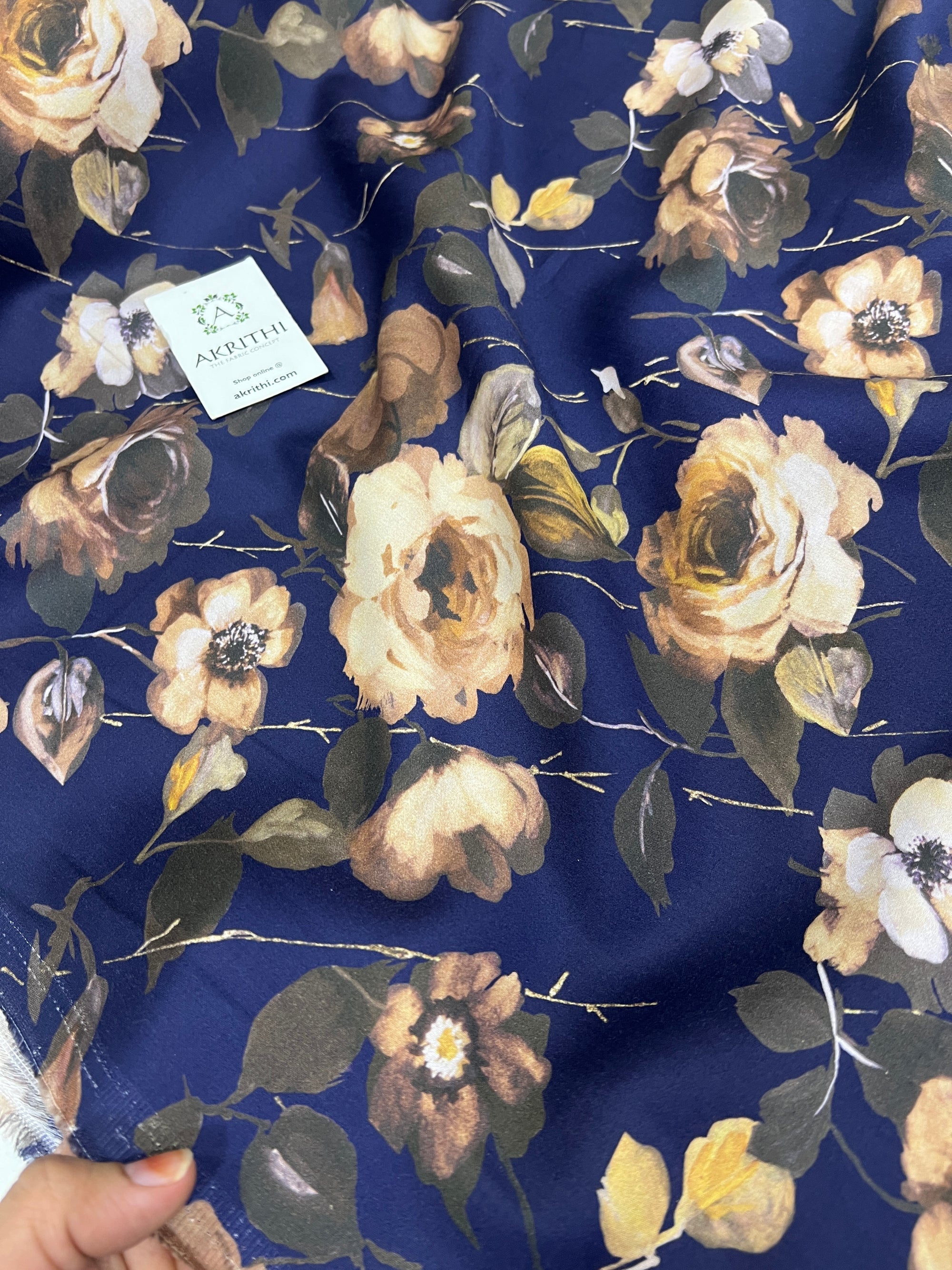 Digital Printed glazed pure cotton fabric