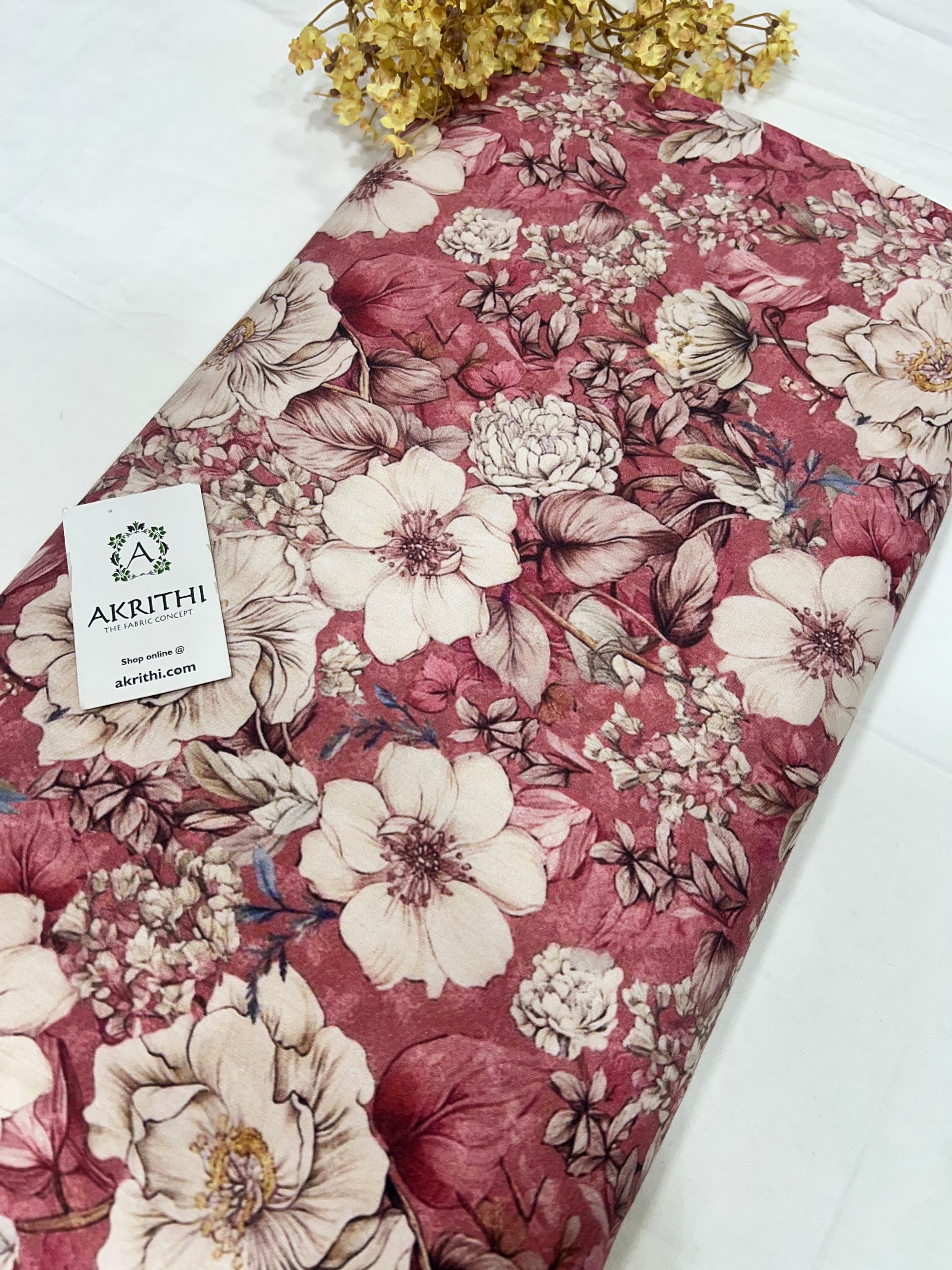Digital Printed glazed pure cotton fabric