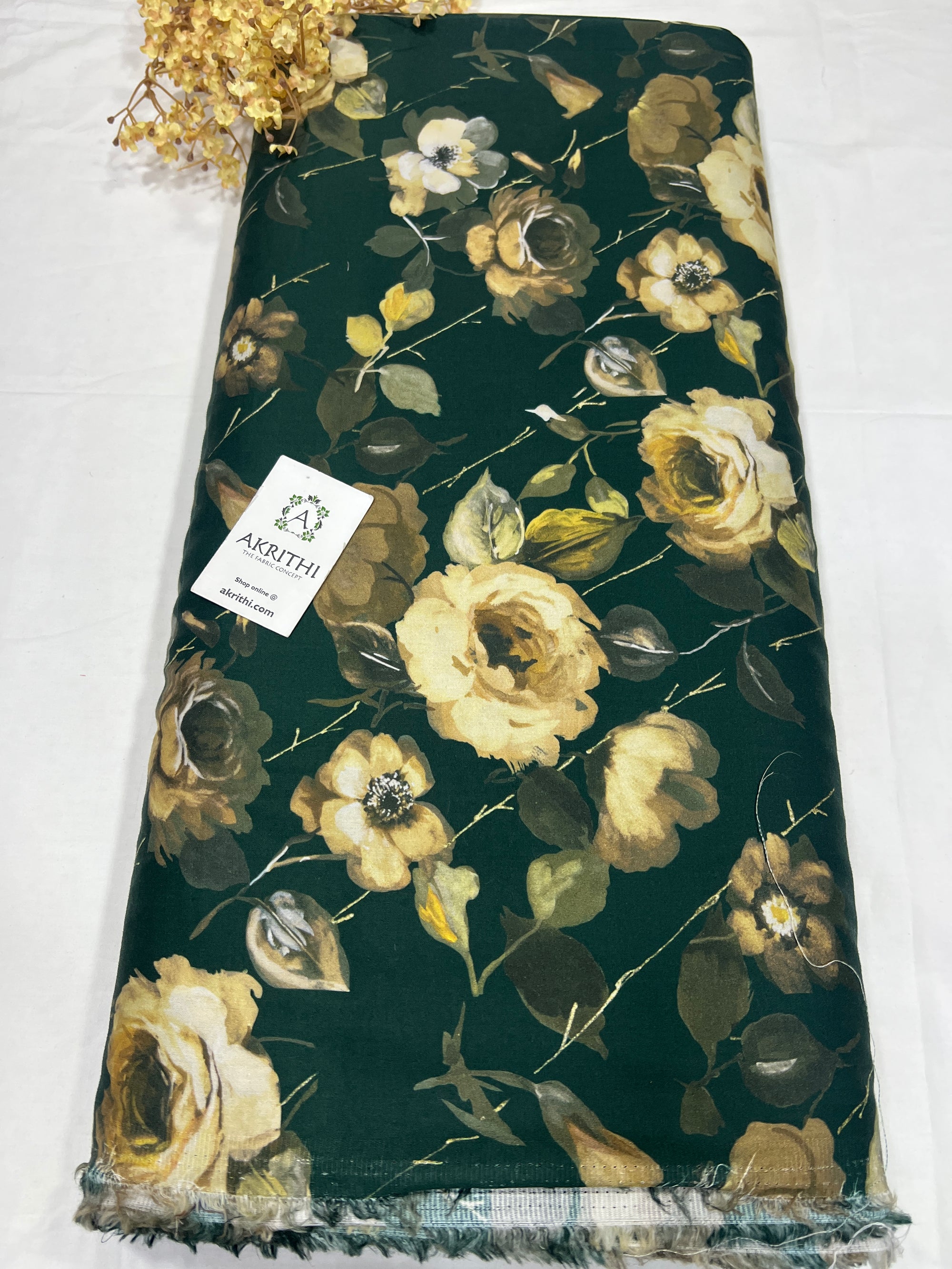 Digital Printed glazed pure cotton fabric