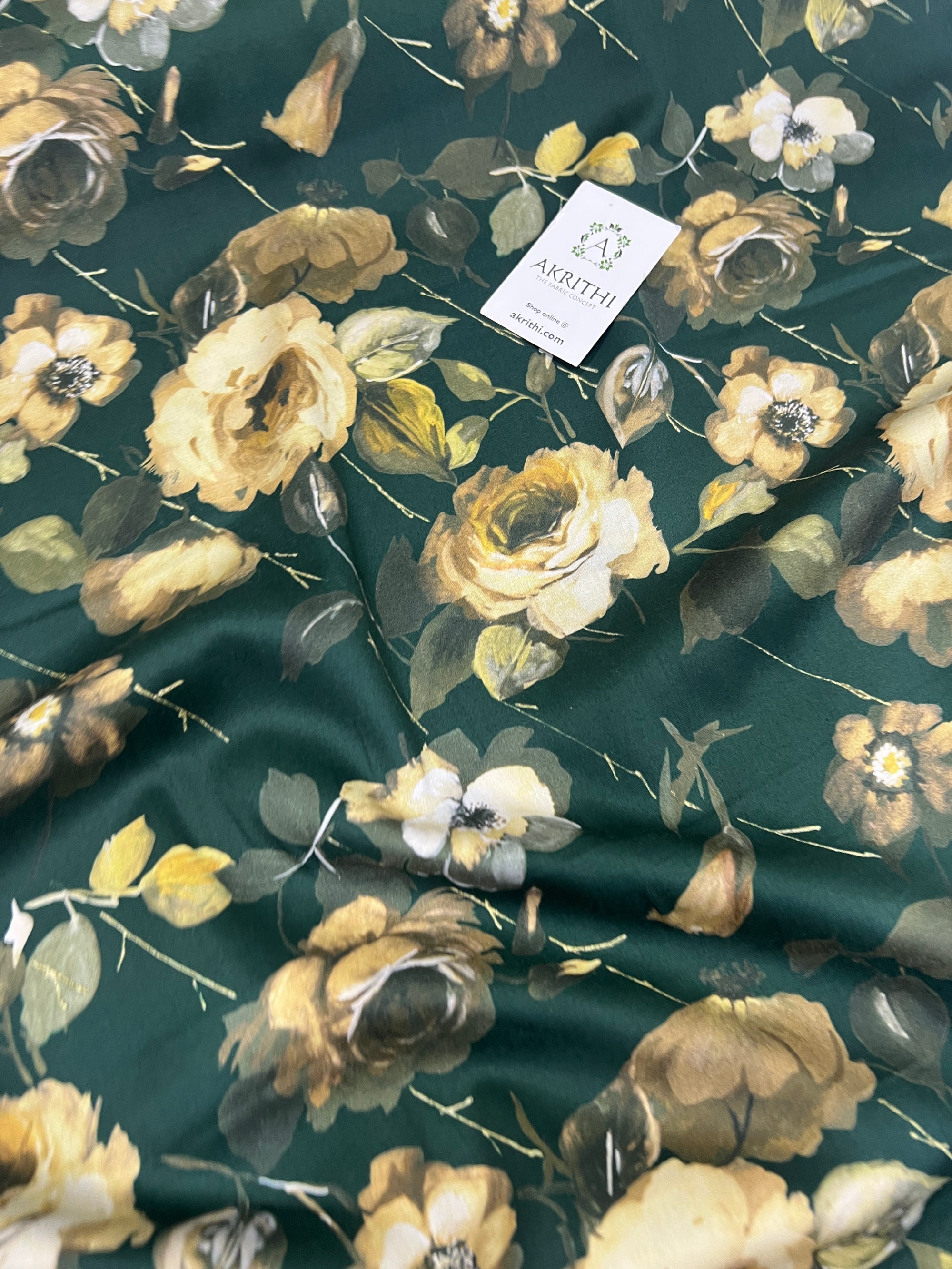 Digital Printed glazed pure cotton fabric