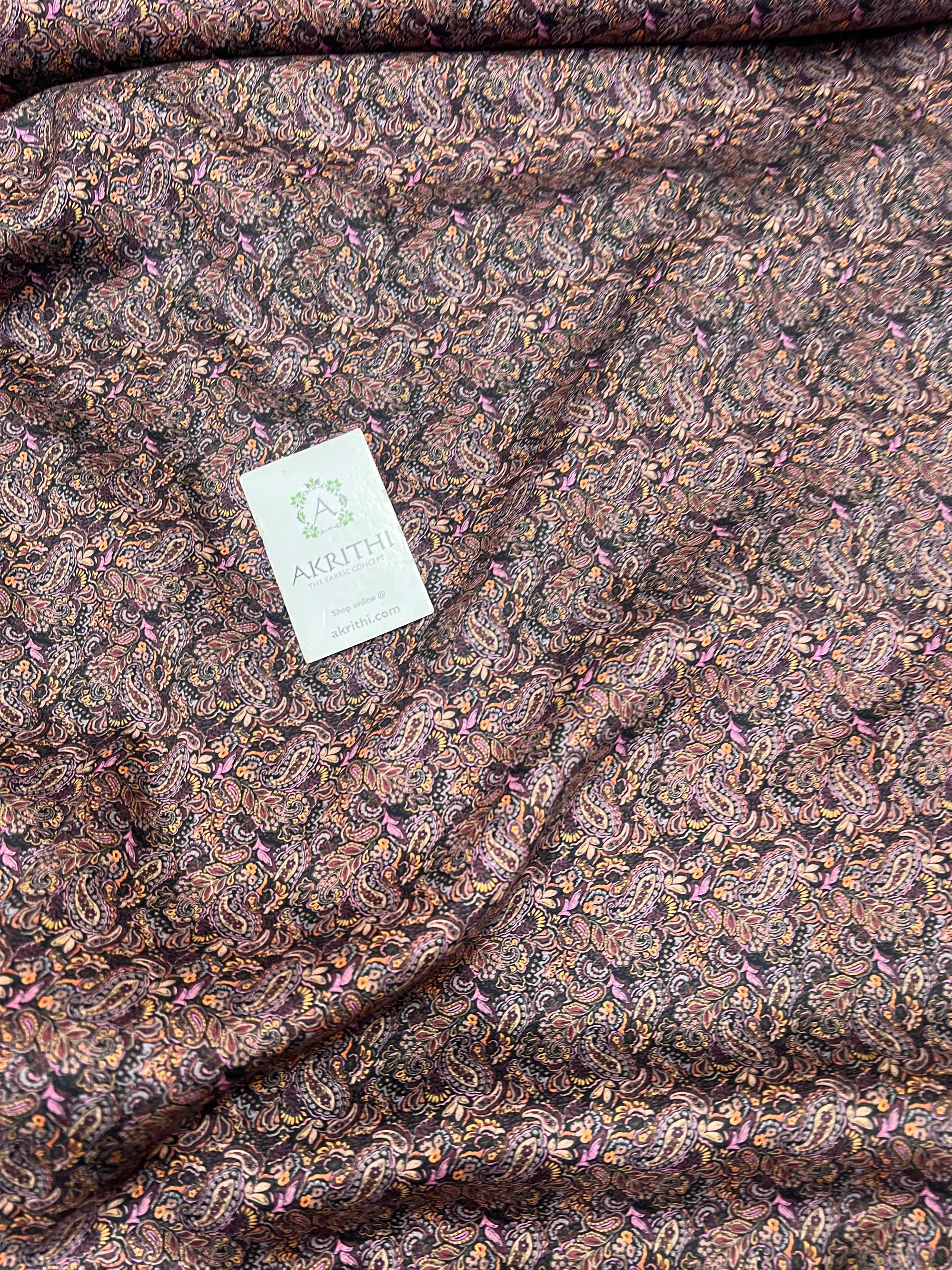 Digital Printed glazed pure cotton fabric