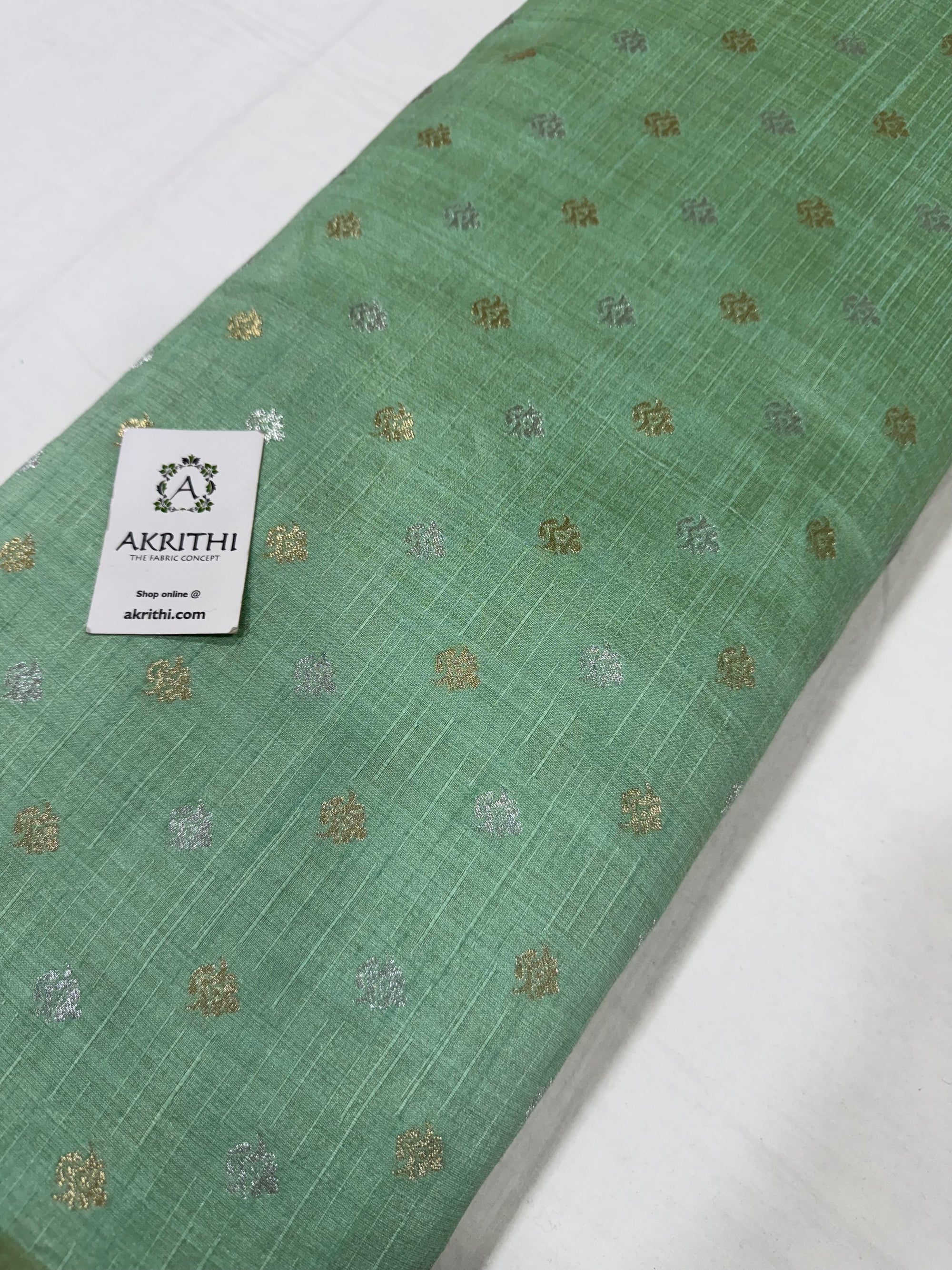 Semi Banarasi silk fabric