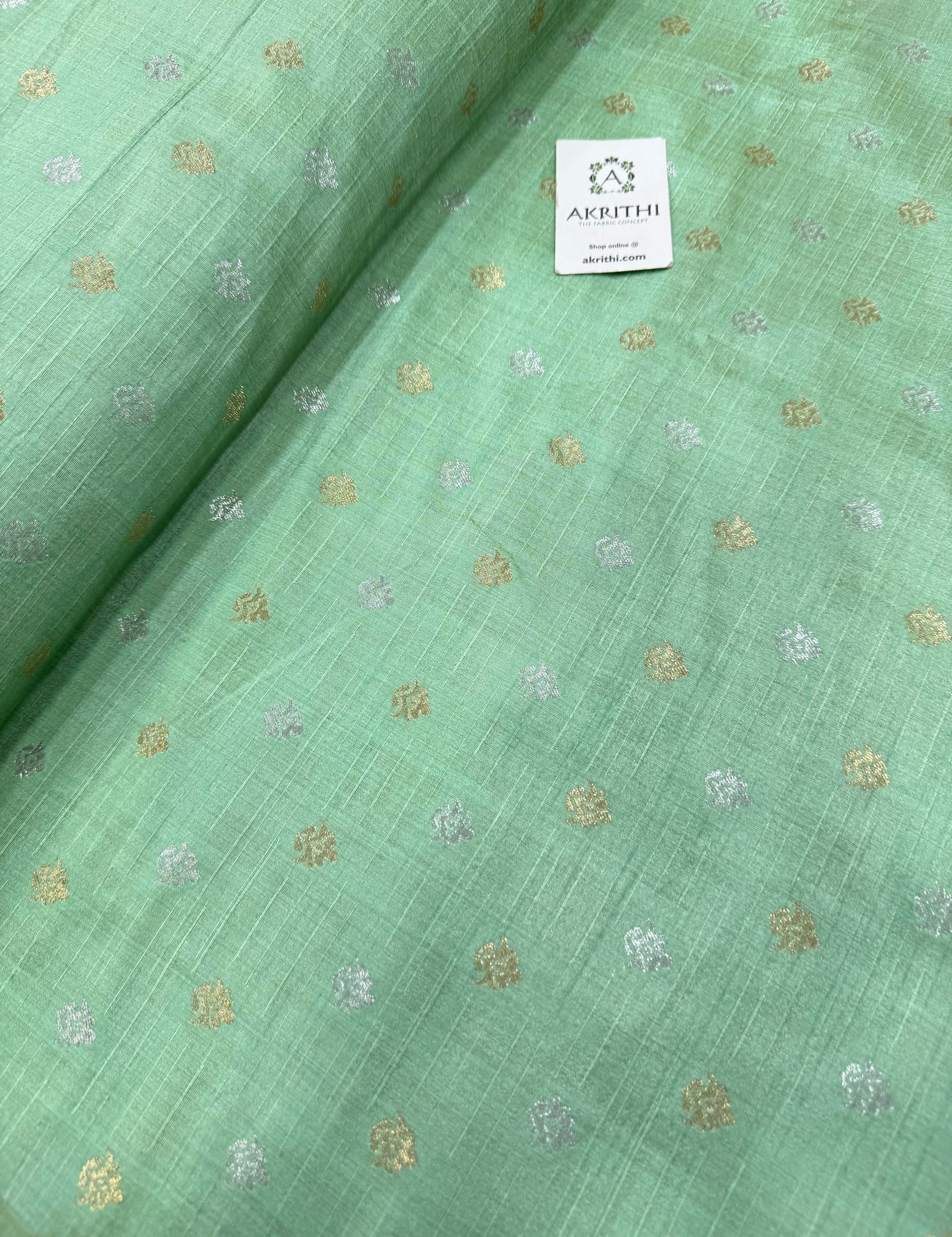 Semi Banarasi silk fabric