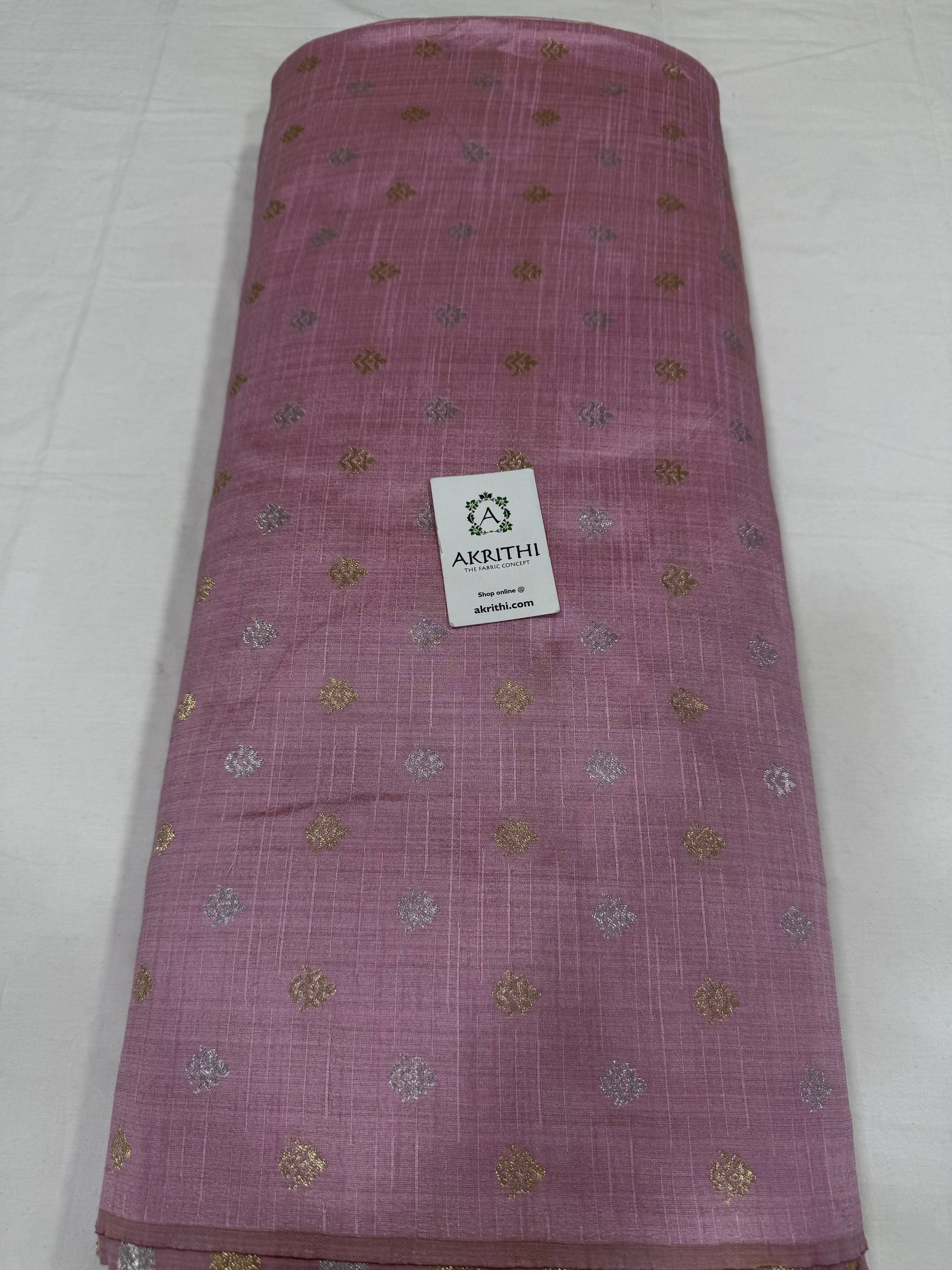 Semi Banarasi silk fabric