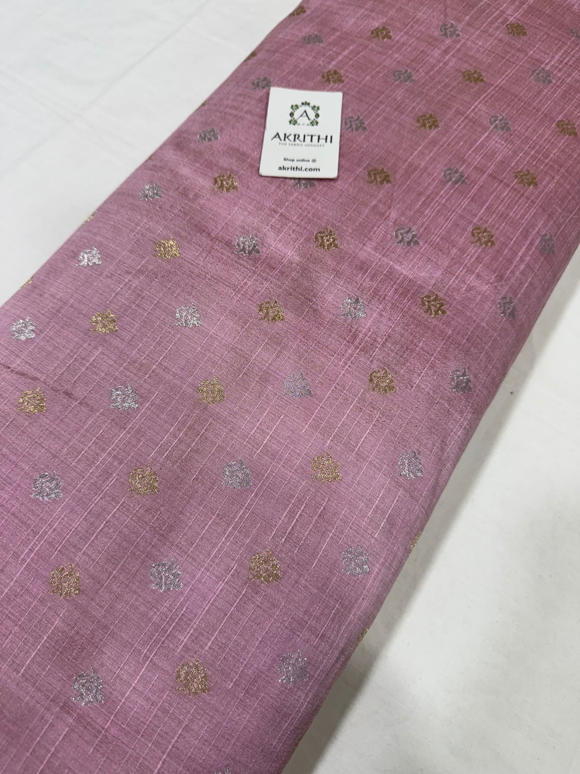 Semi Banarasi silk fabric