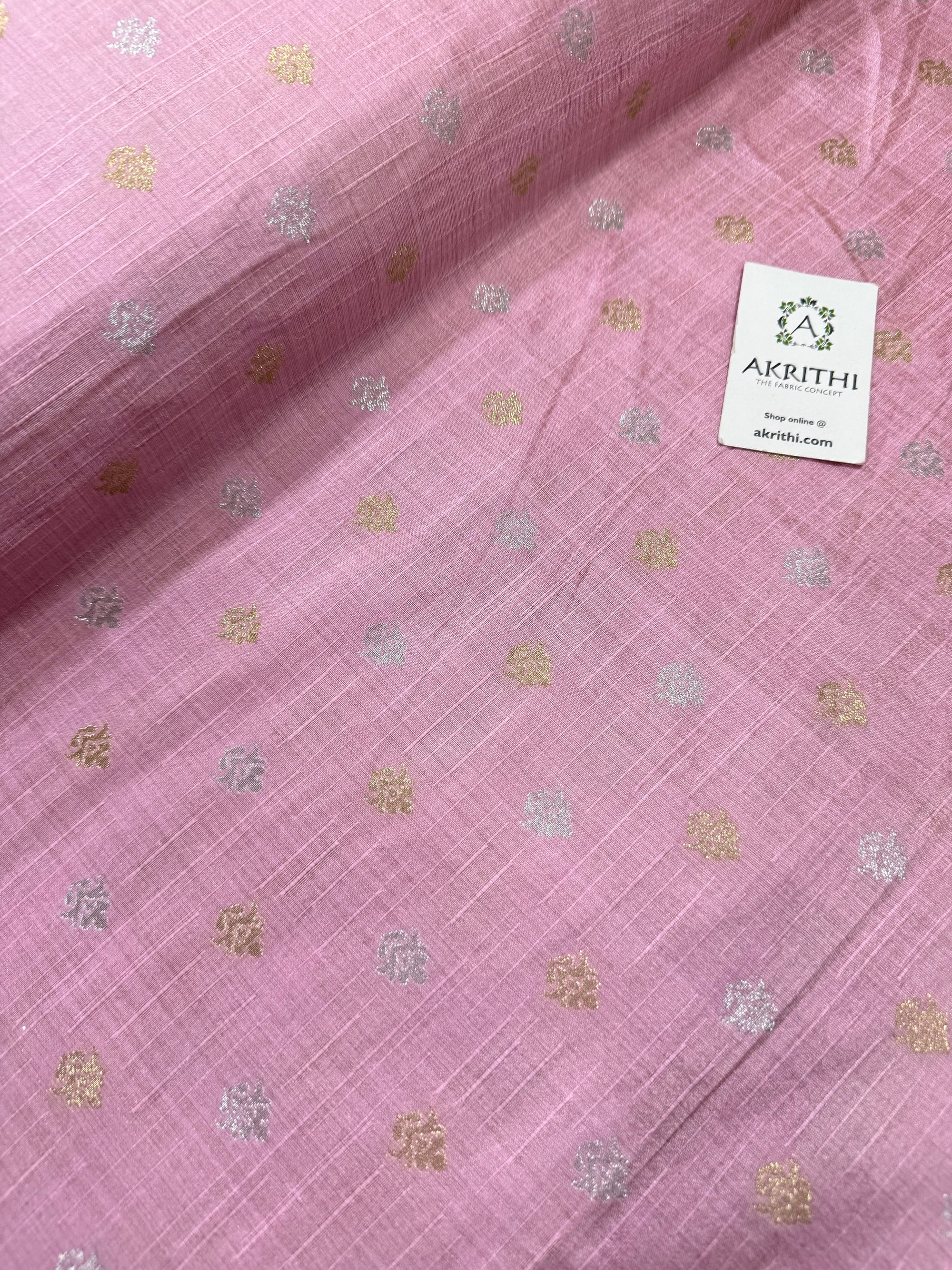 Semi Banarasi silk fabric