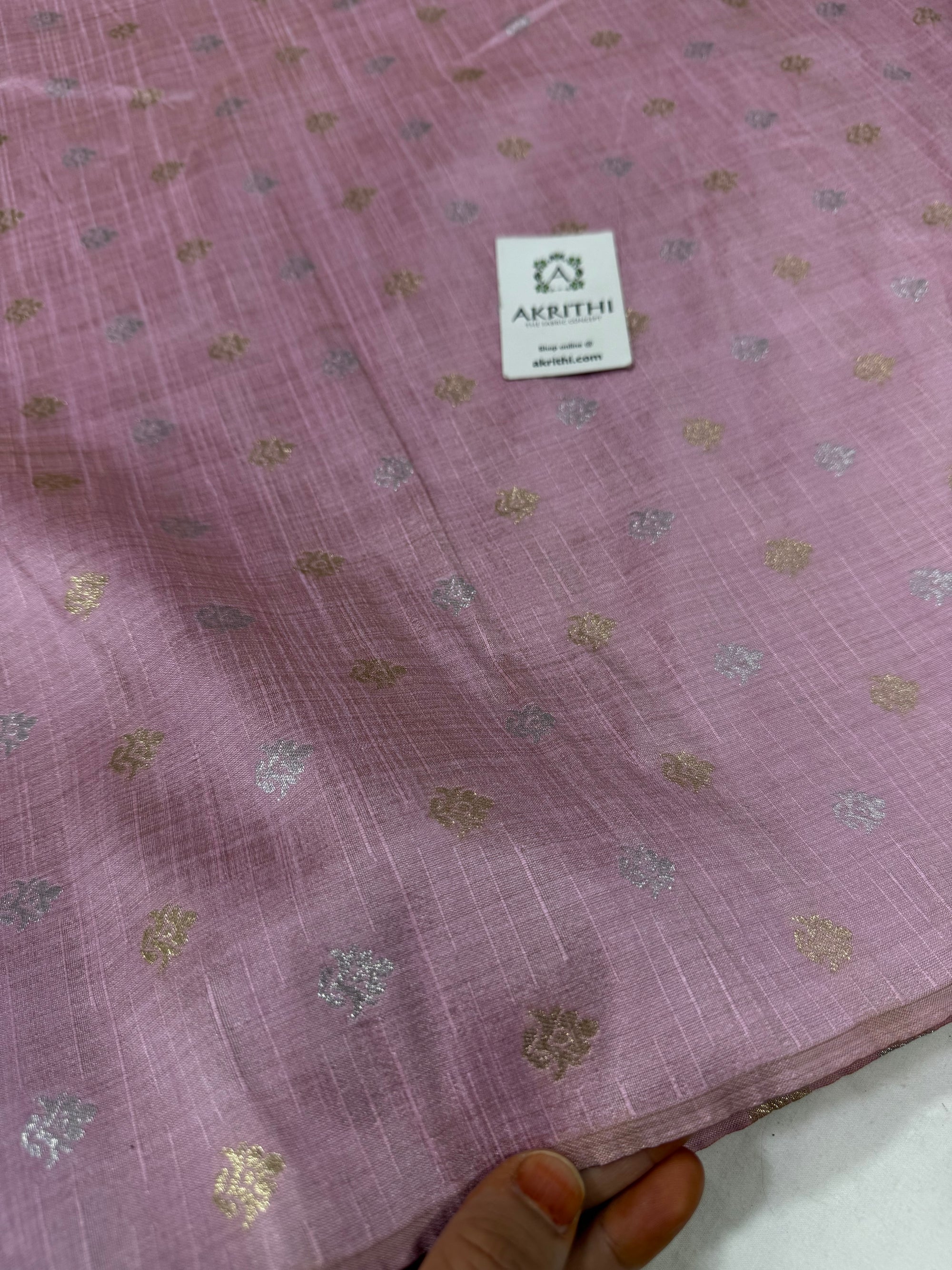 Semi Banarasi silk fabric
