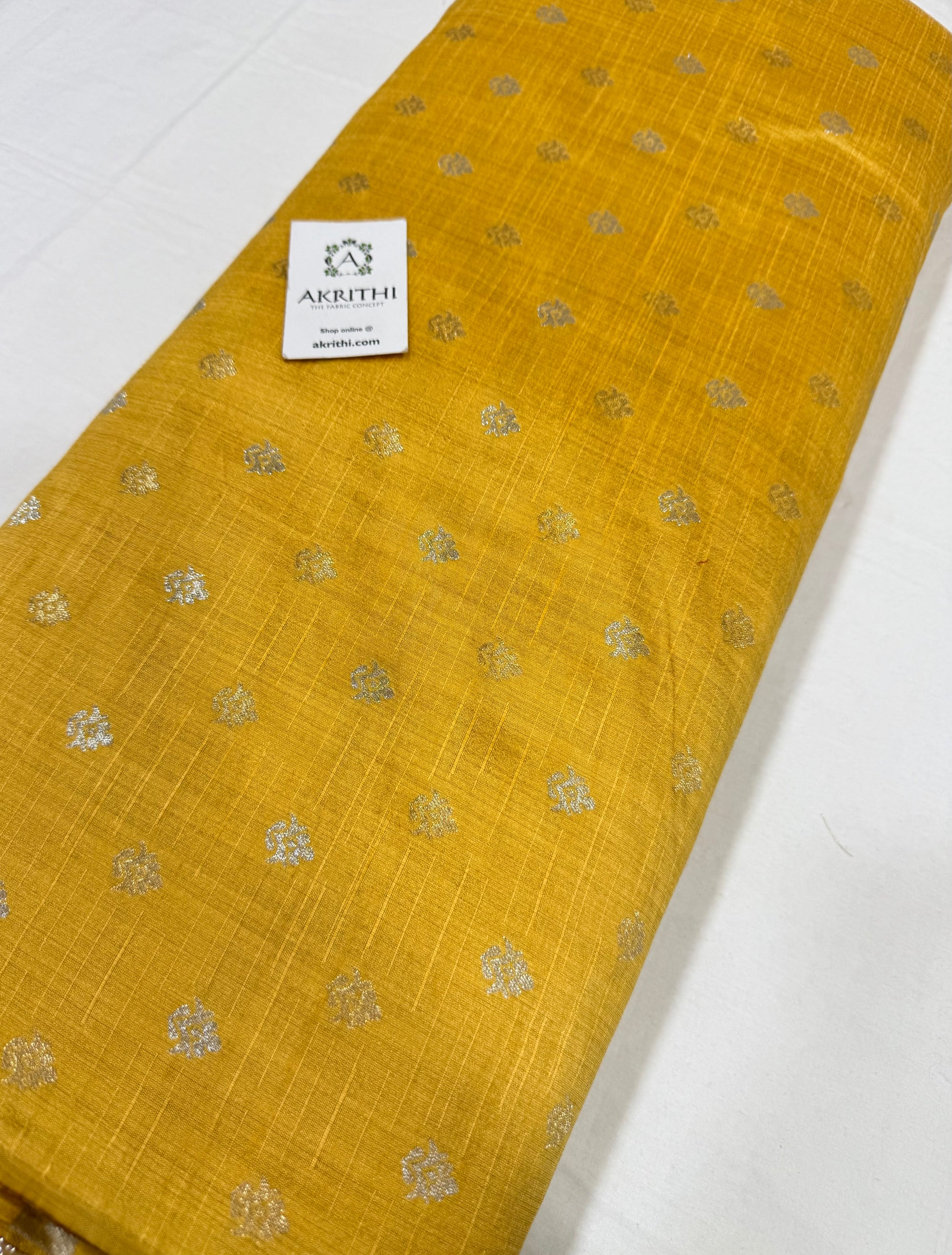 Semi Banarasi silk fabric