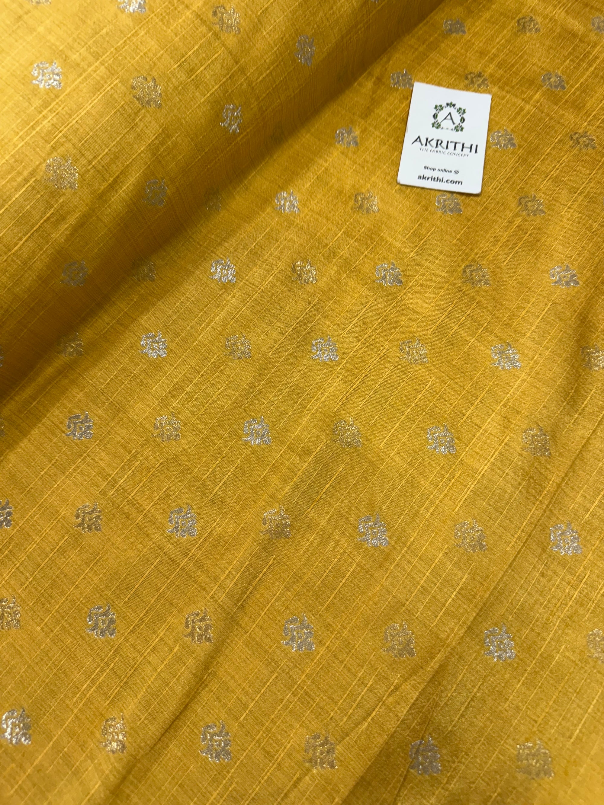 Semi Banarasi silk fabric
