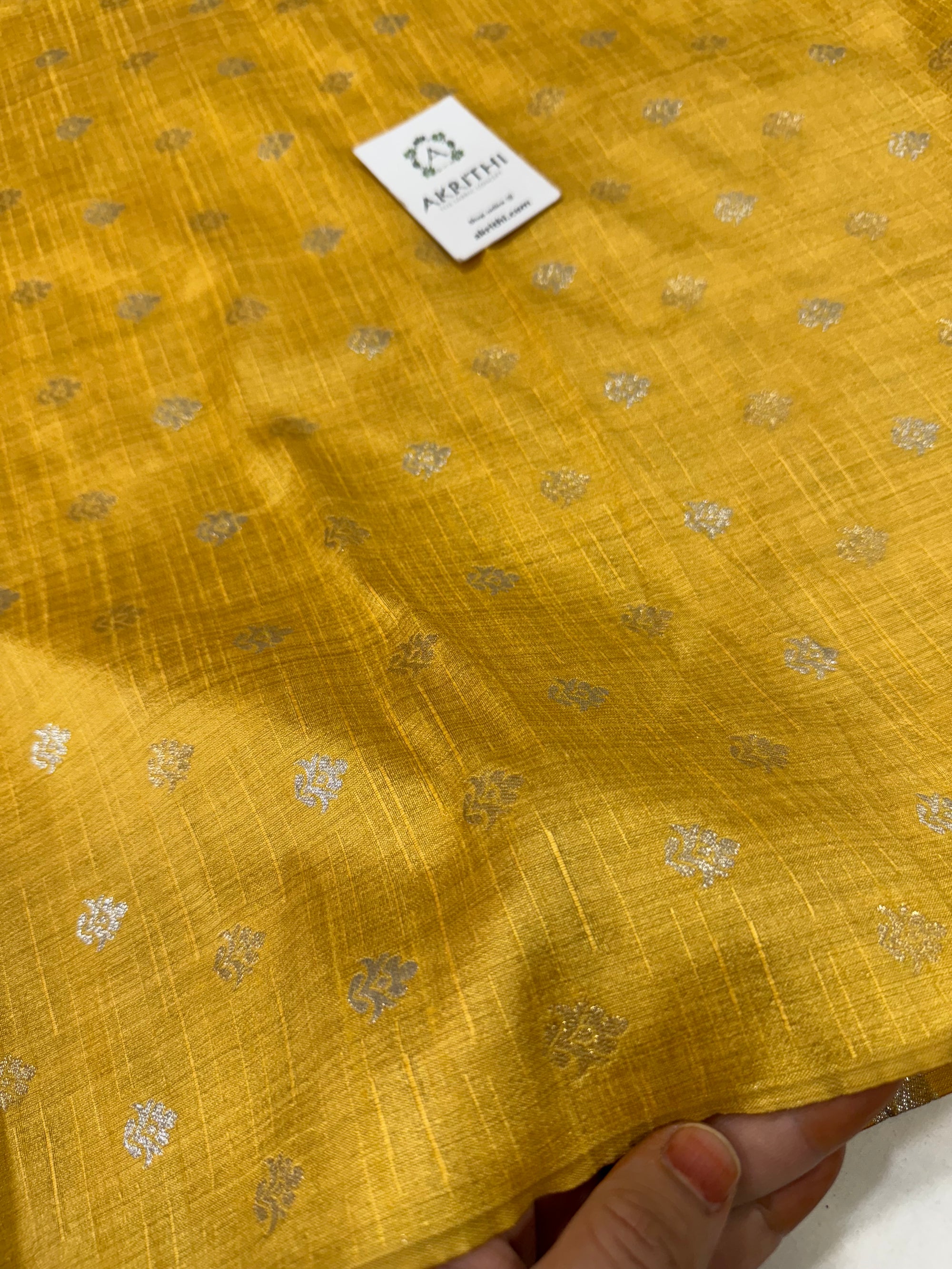 Semi Banarasi silk fabric