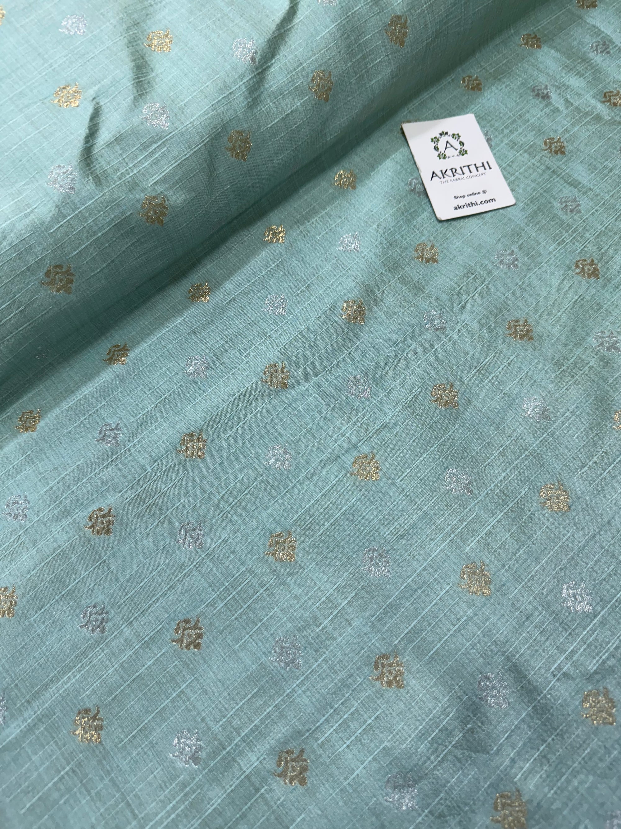 Semi Banarasi silk fabric