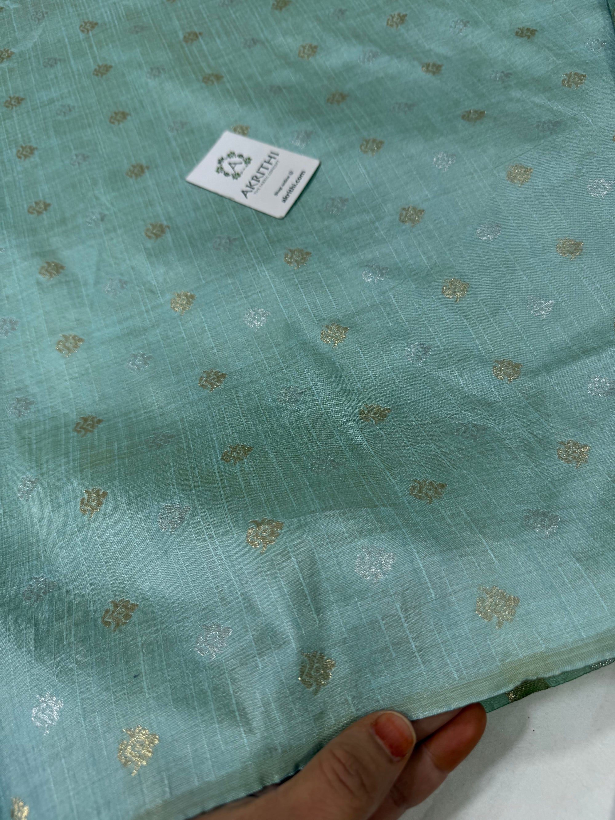Semi Banarasi silk fabric