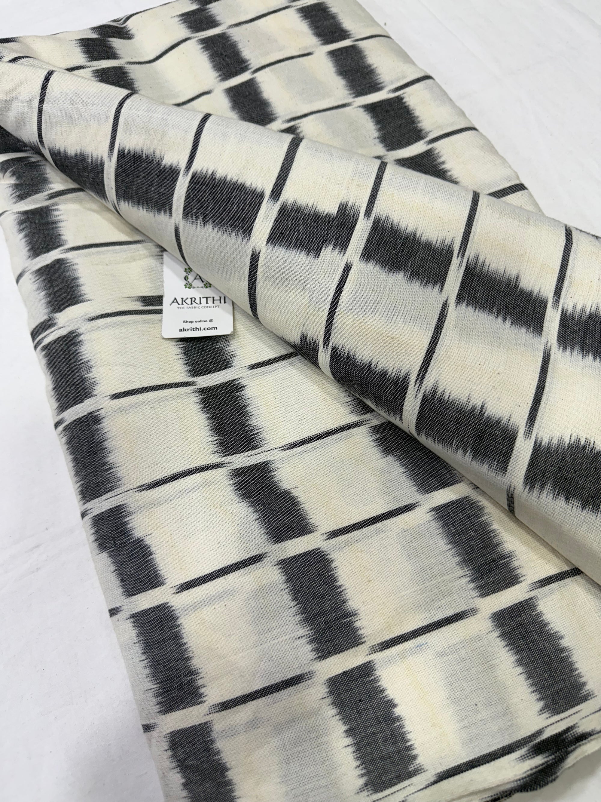 Handloom Ikat pure cotton fabric