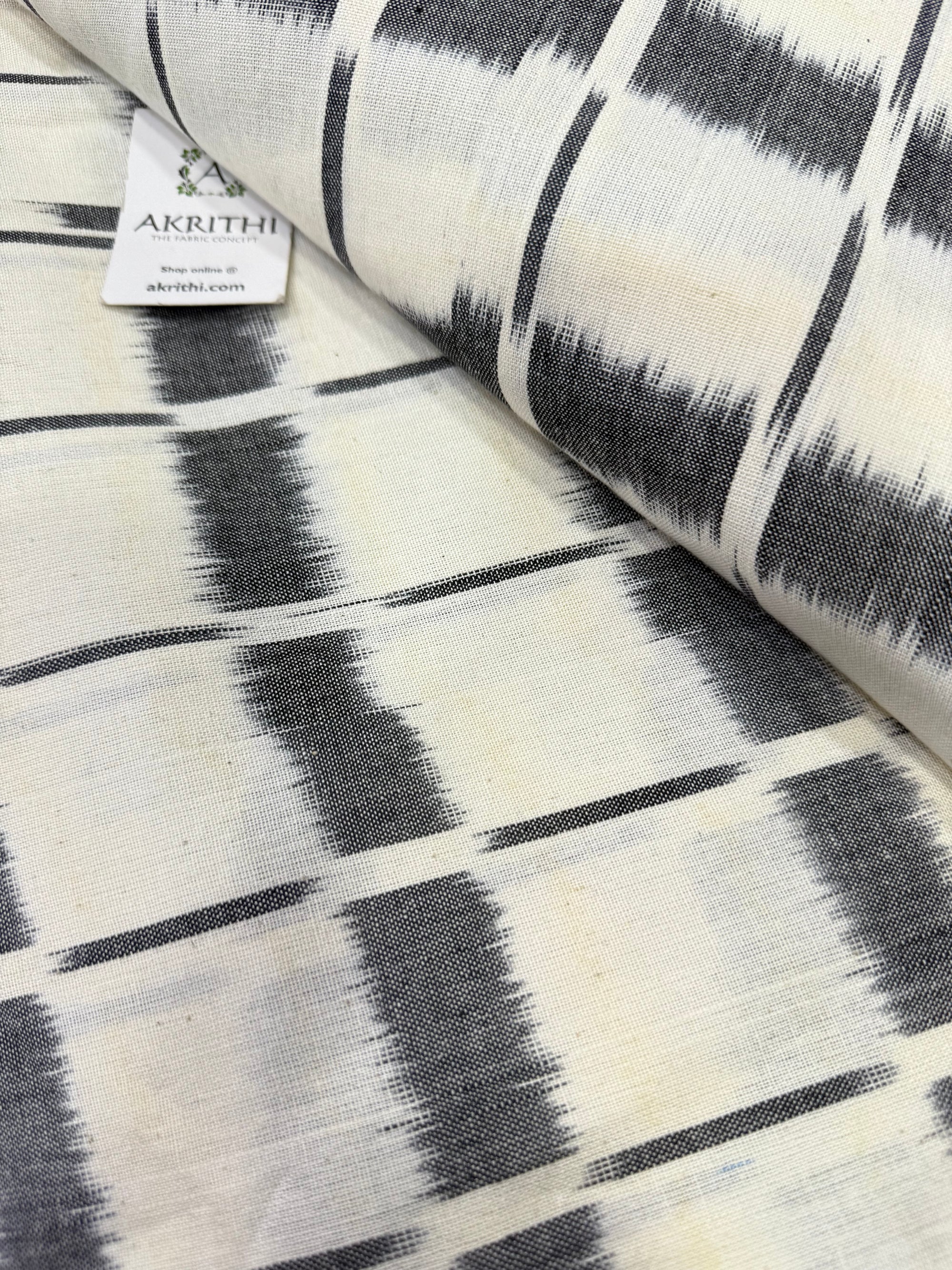 Handloom Ikat pure cotton fabric