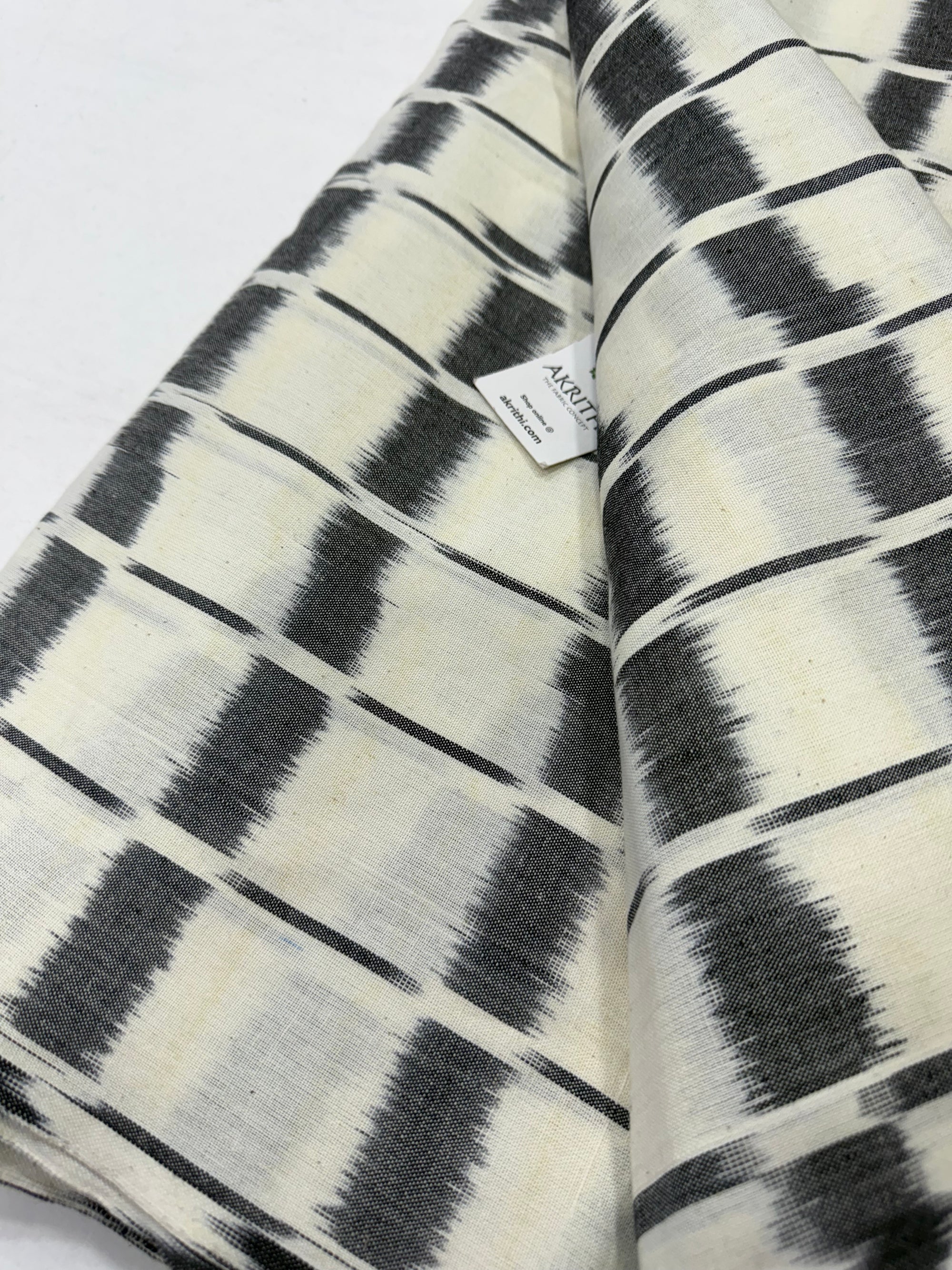 Handloom Ikat pure cotton fabric