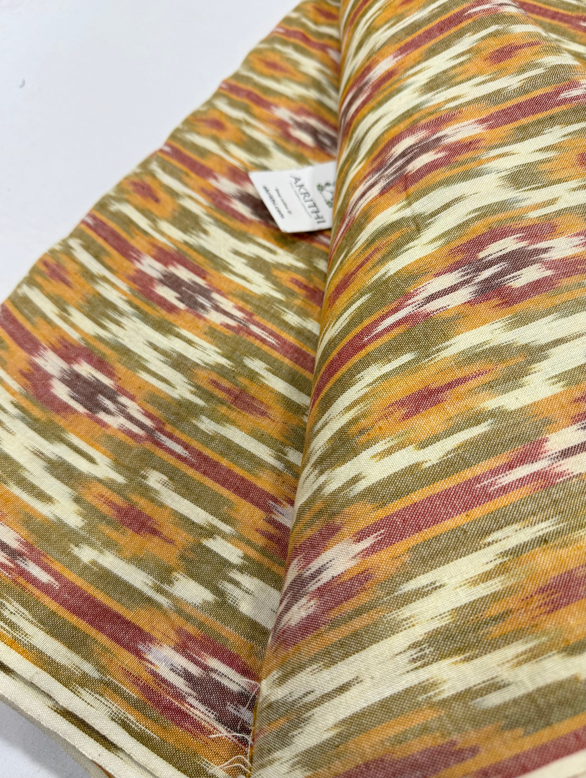 Handloom Ikat pure cotton fabric