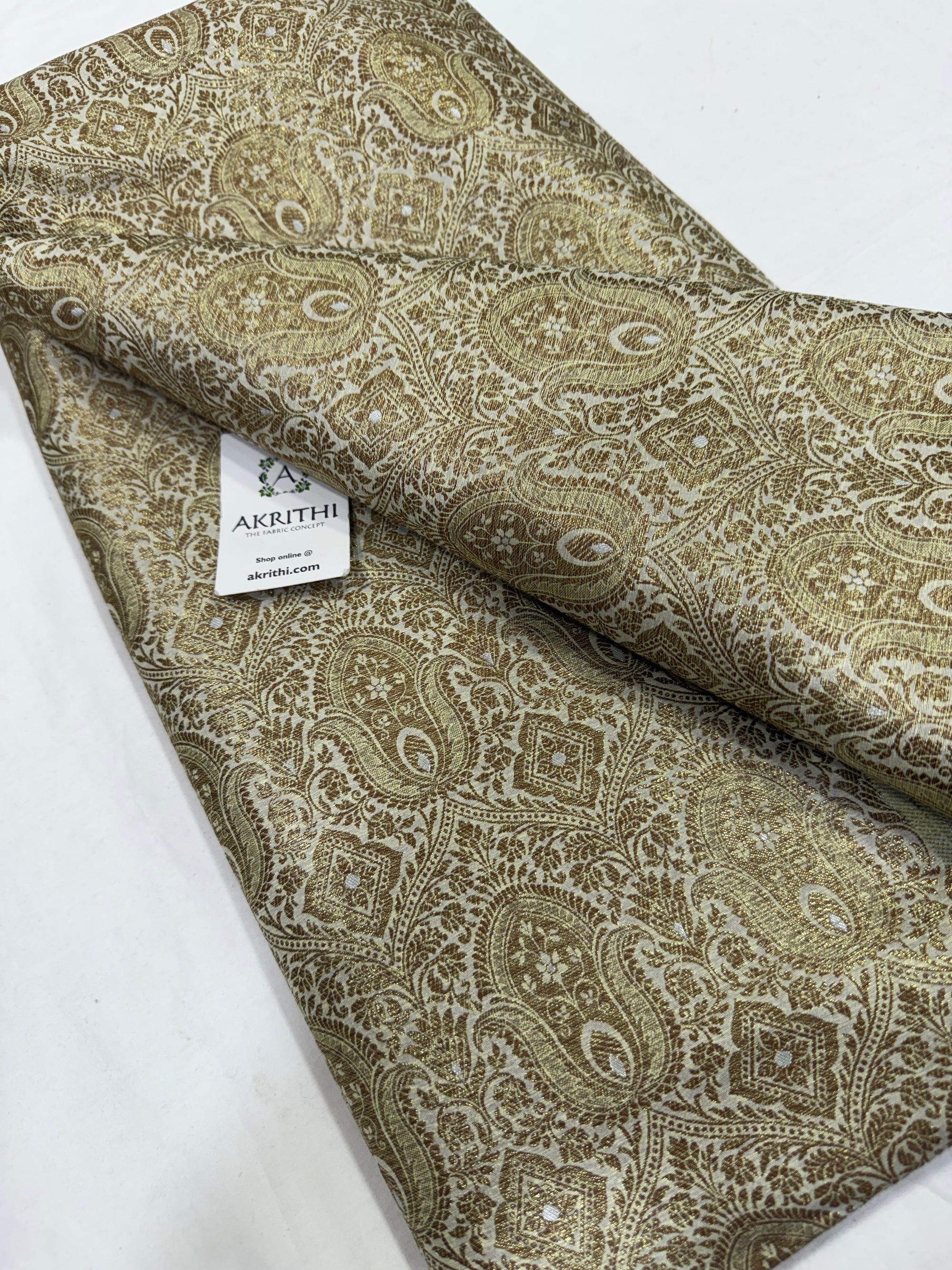 Pure Banarasi brocade fabric