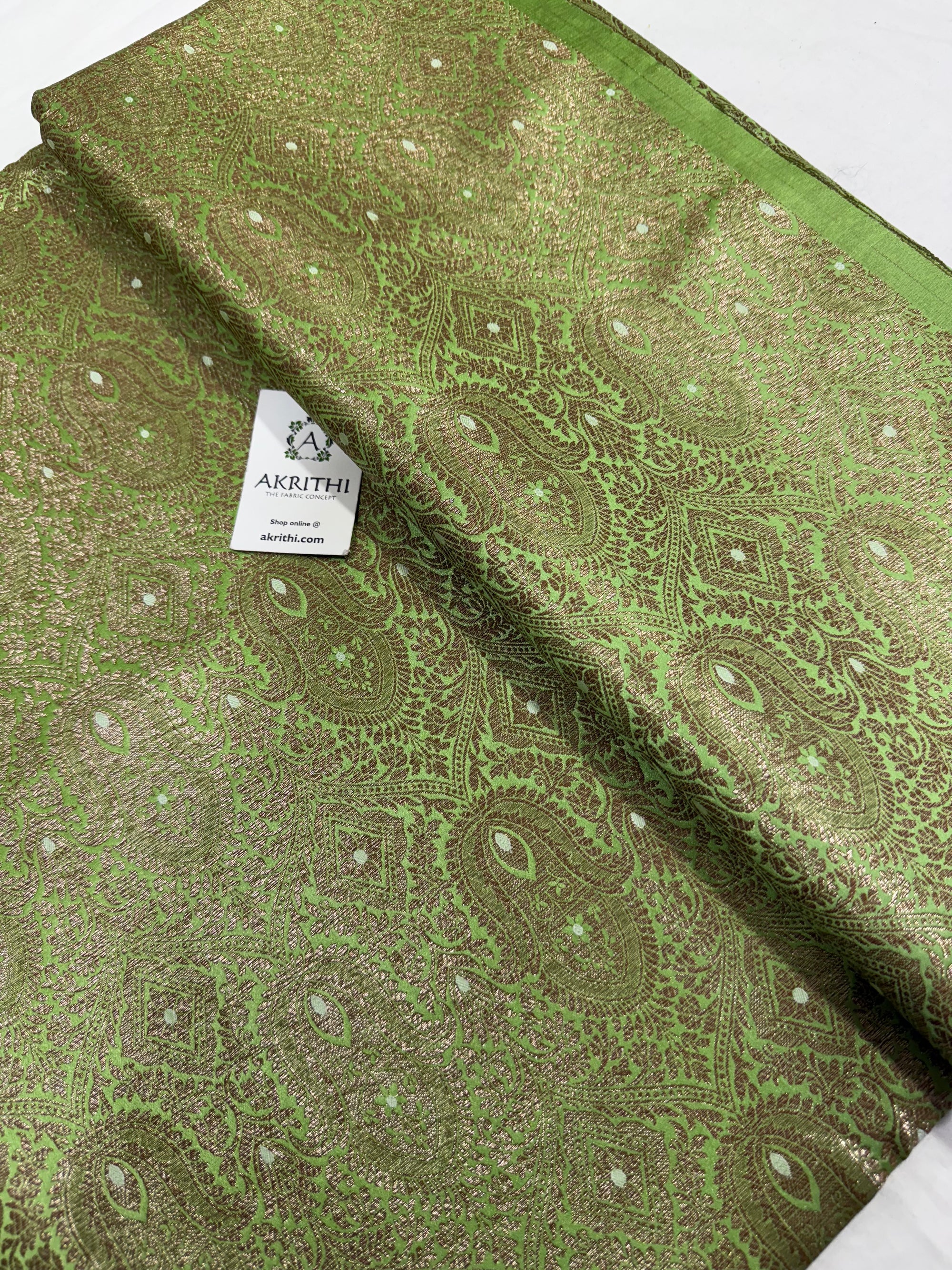Pure Banarasi brocade fabric