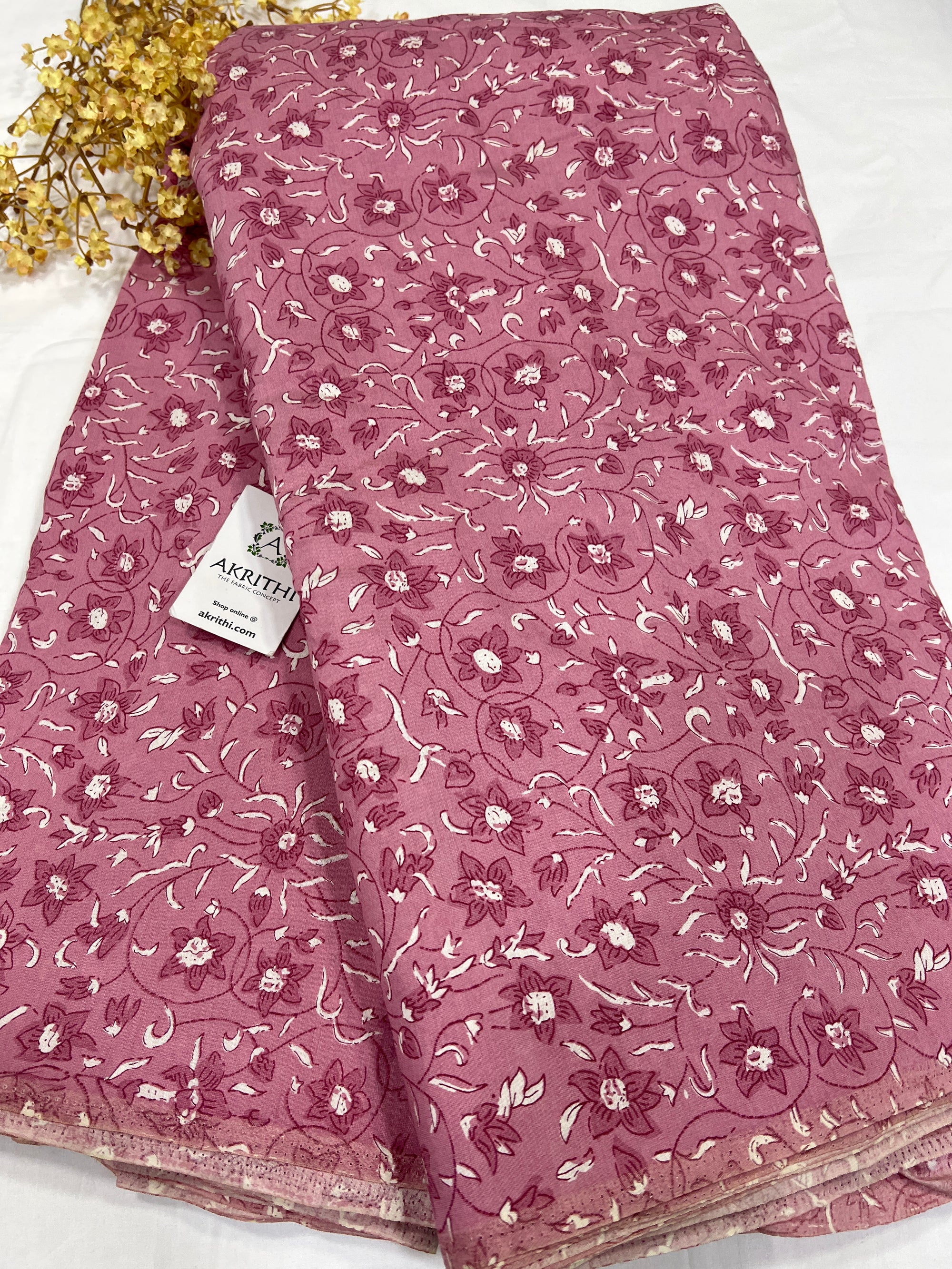 Printed viscose silk fabric