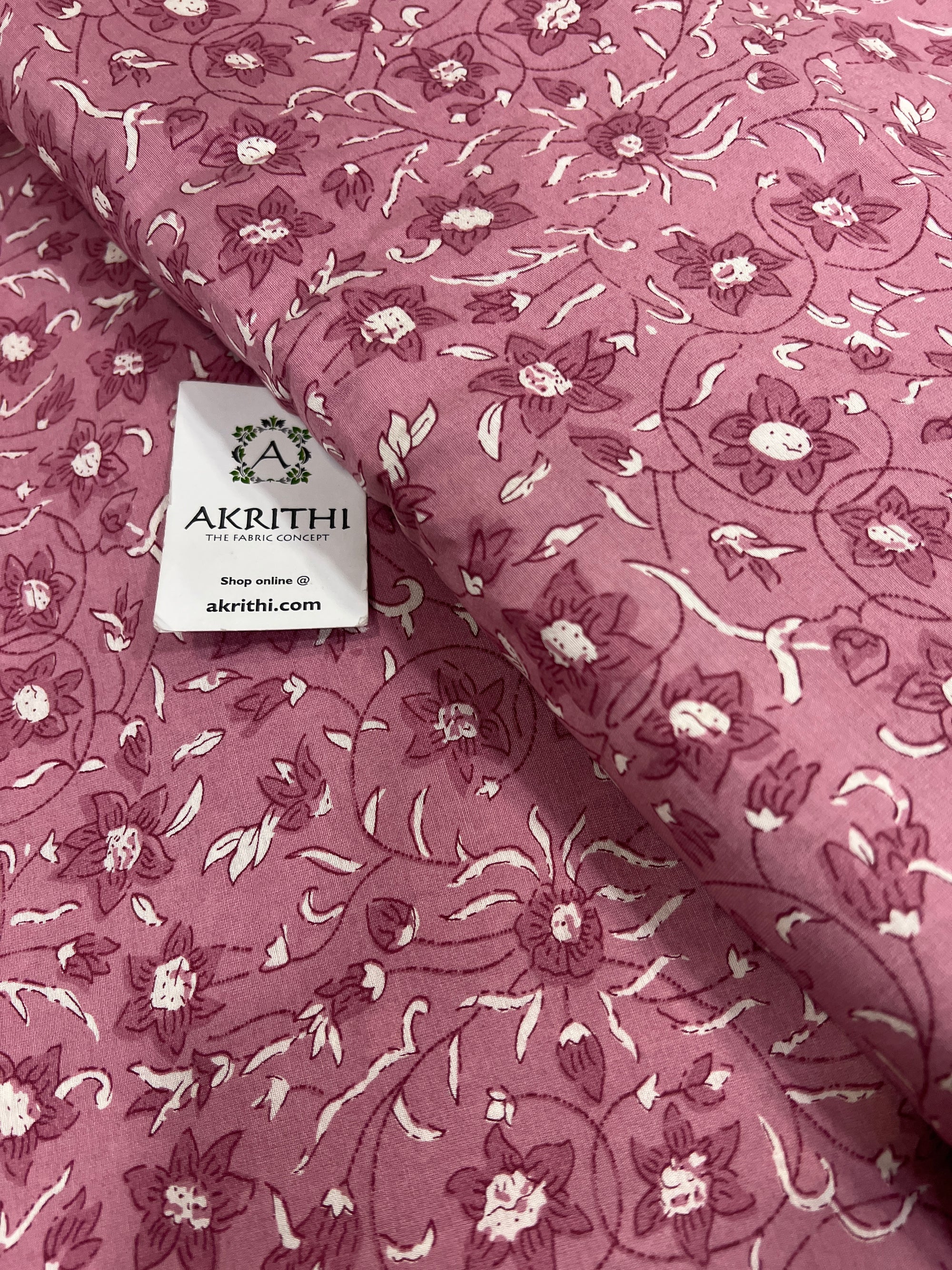 Printed viscose silk fabric
