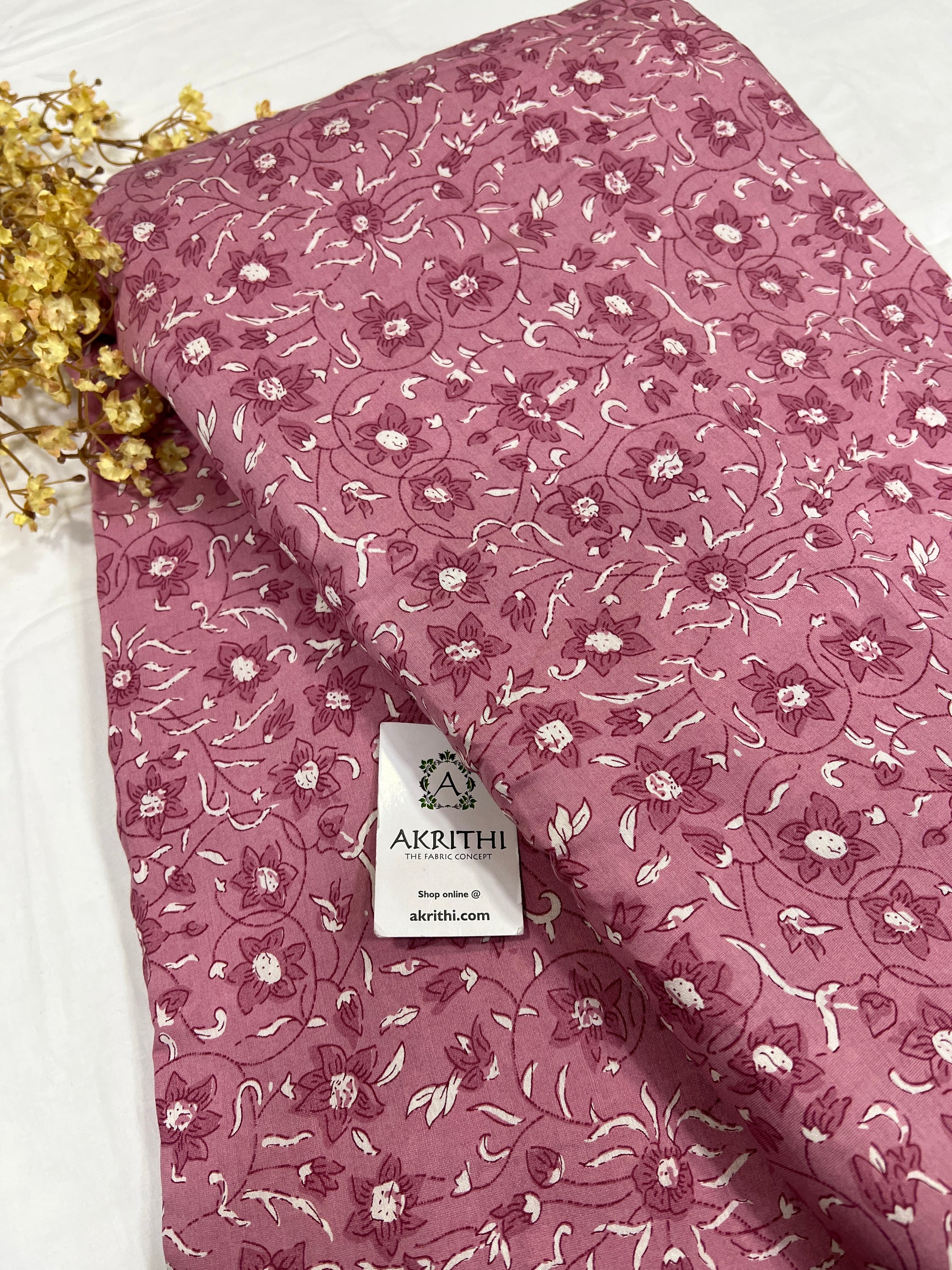 Printed viscose silk fabric