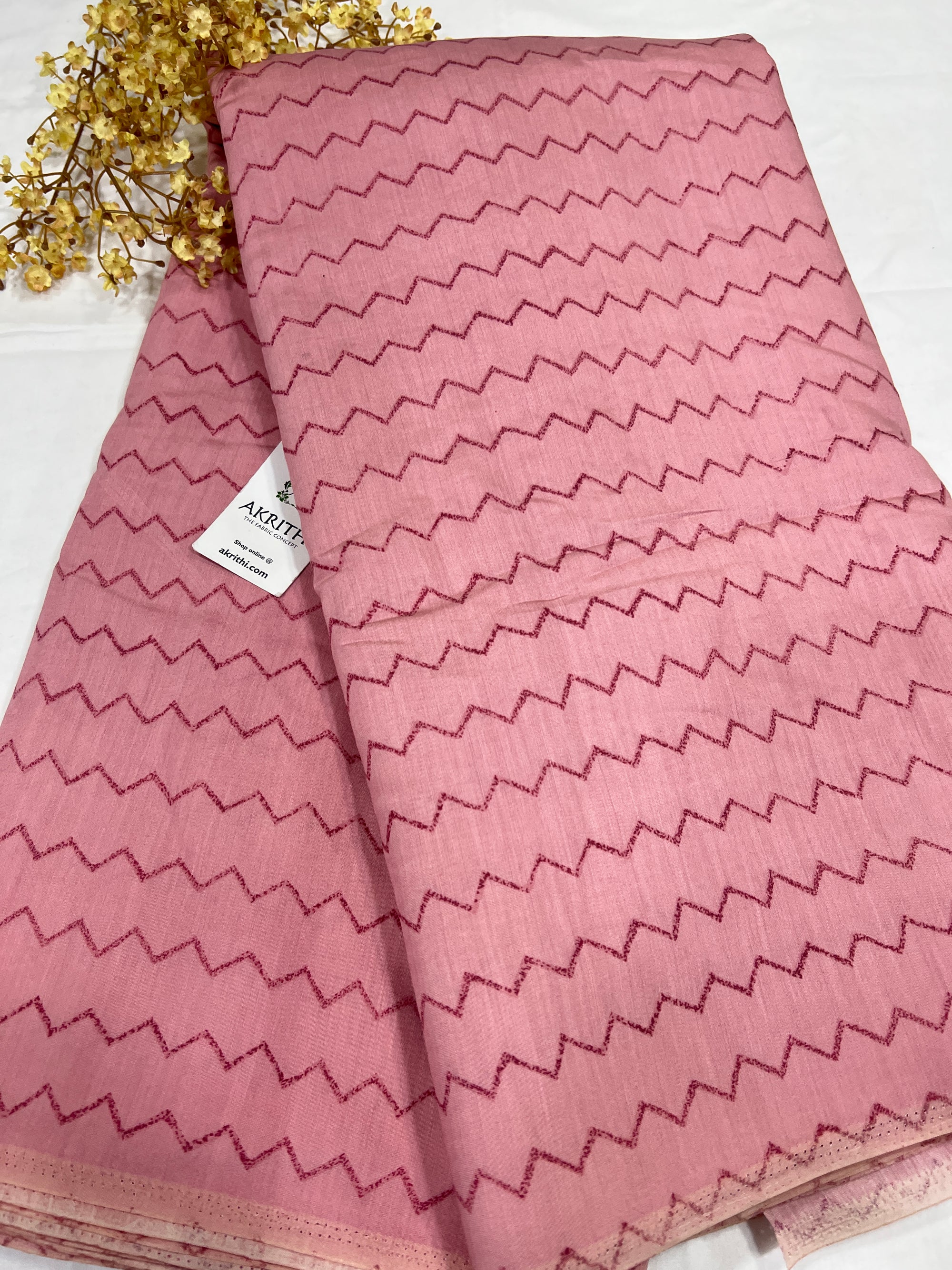 Printed viscose silk fabric