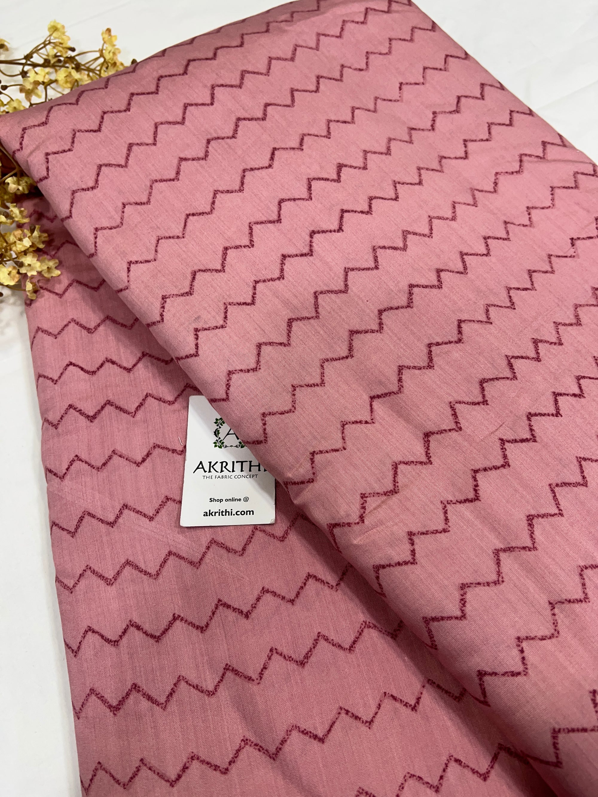 Printed viscose silk fabric
