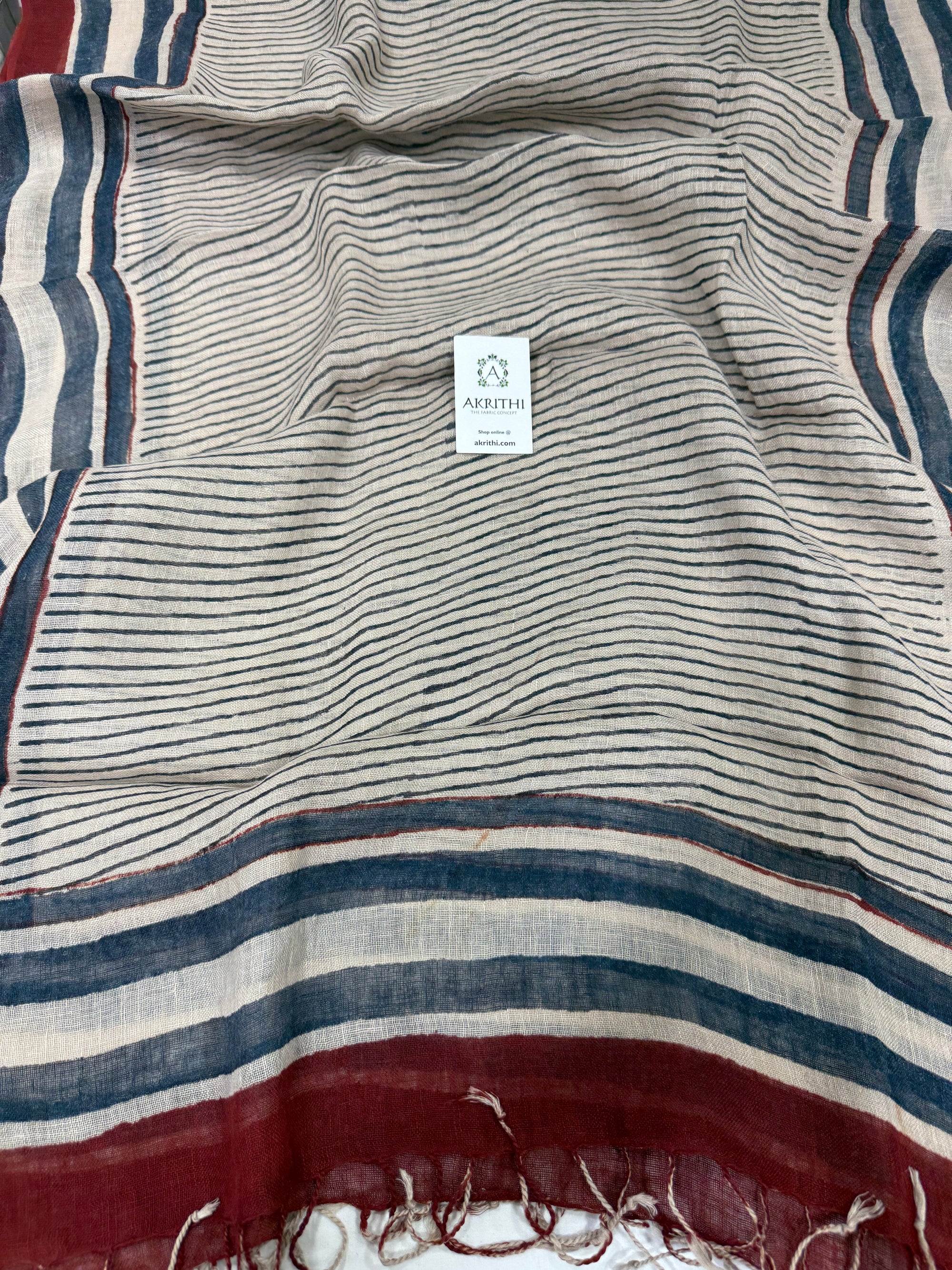 Pure linen dupatta