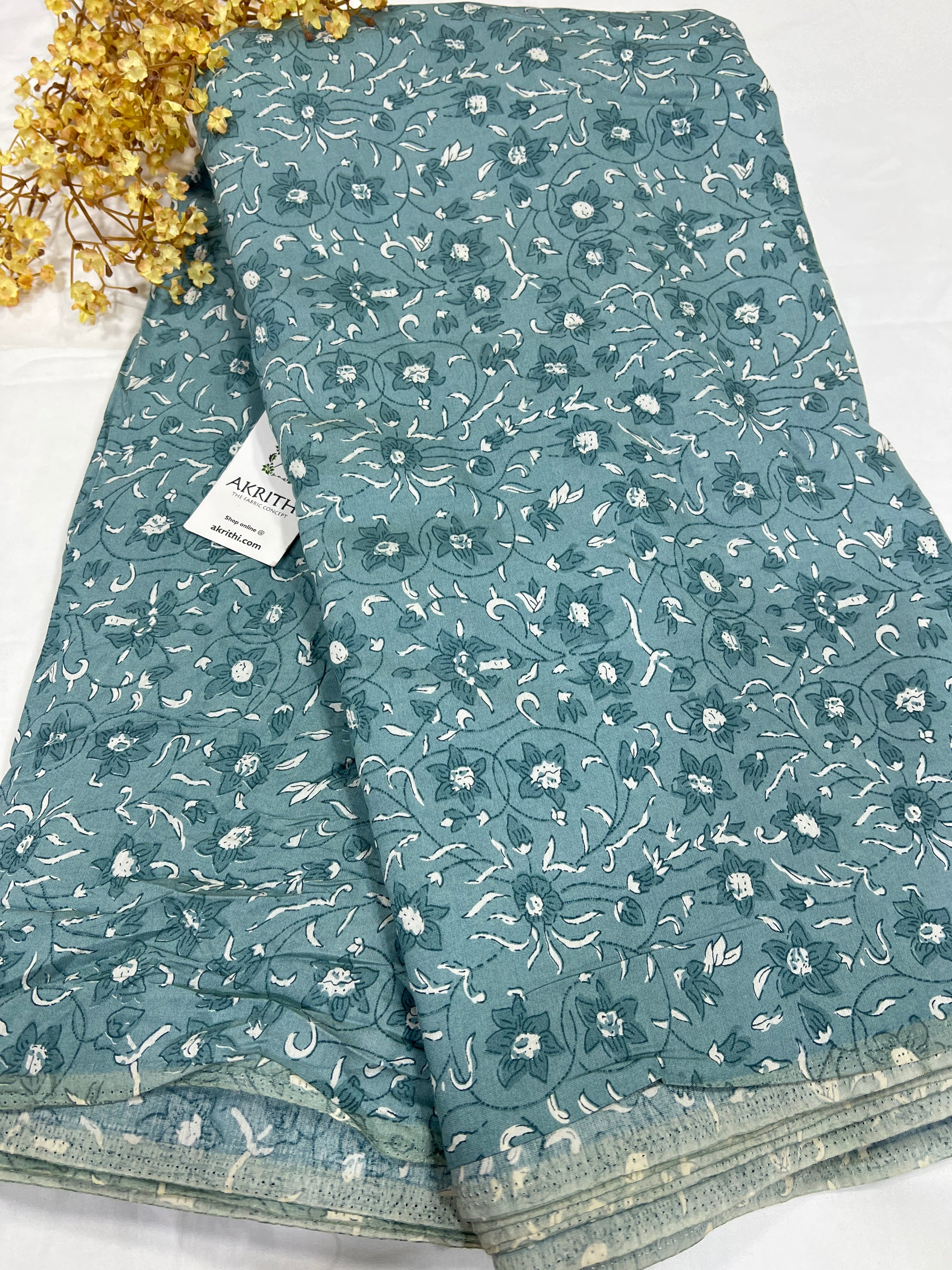 Printed viscose silk fabric