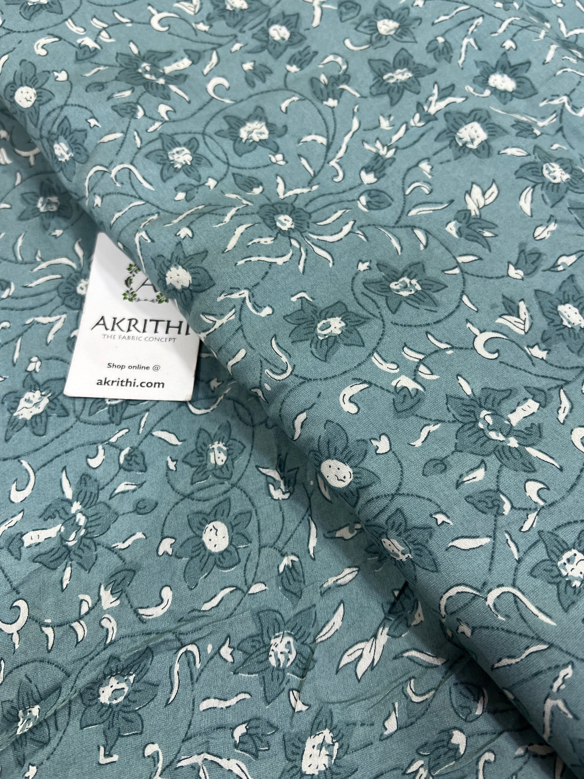 Printed viscose silk fabric