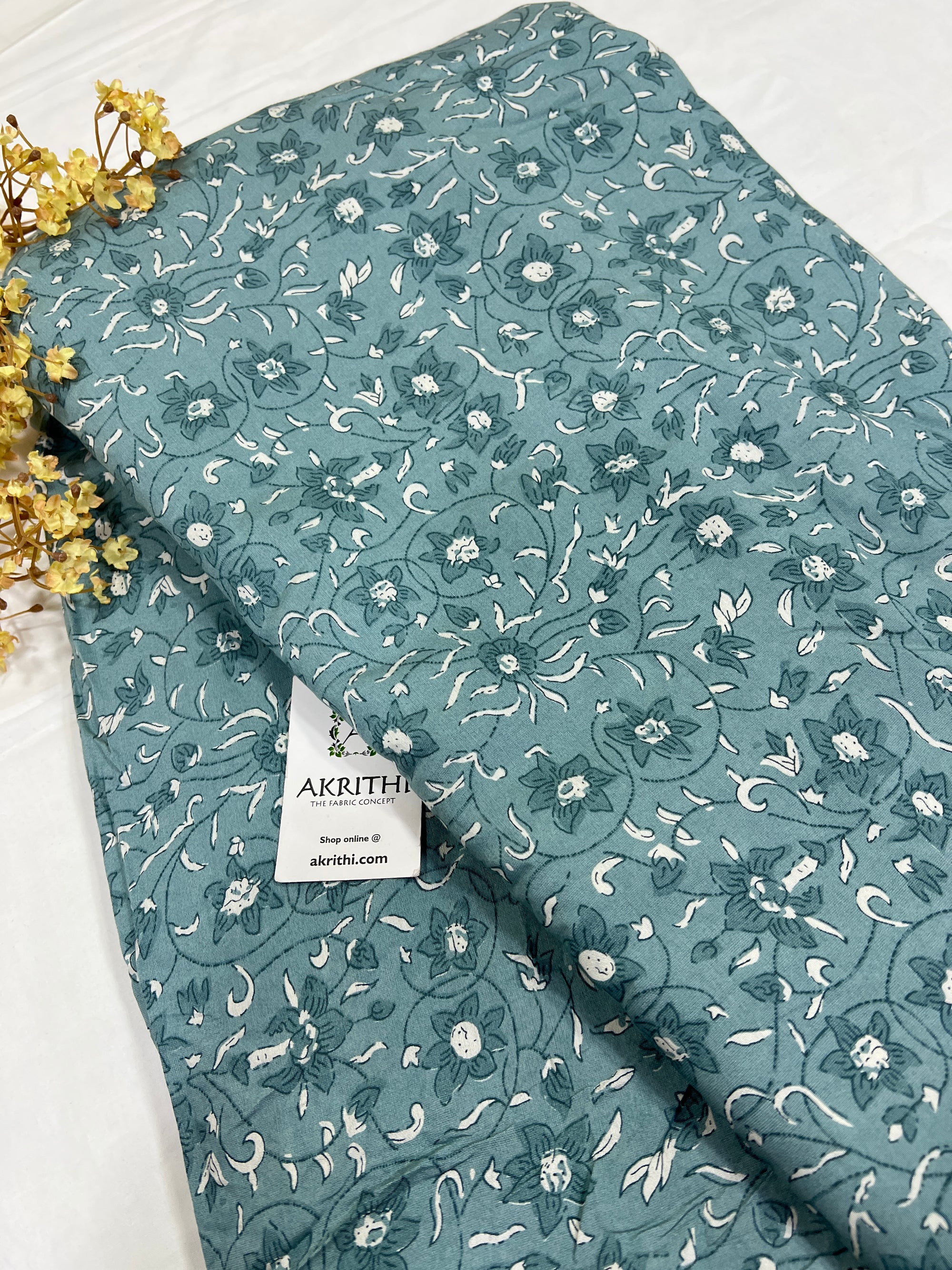 Printed viscose silk fabric