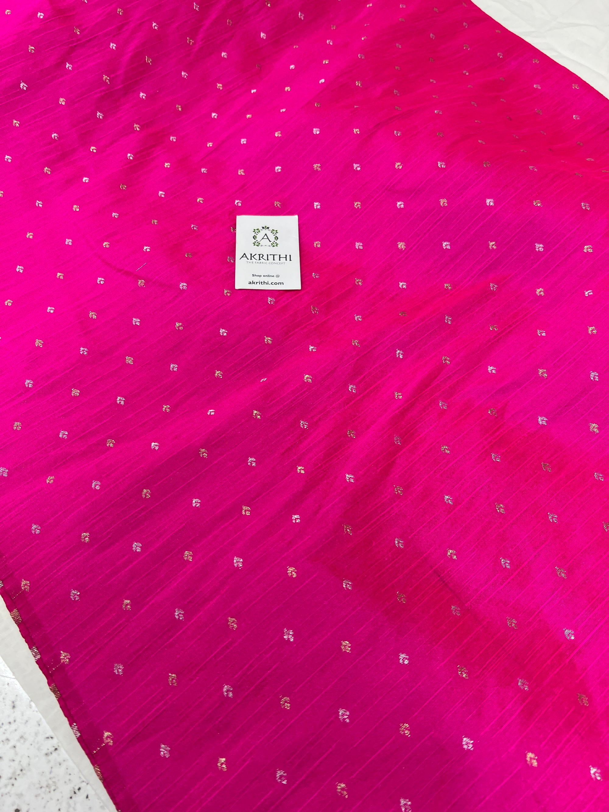 Semi Banarasi raw silk fabric