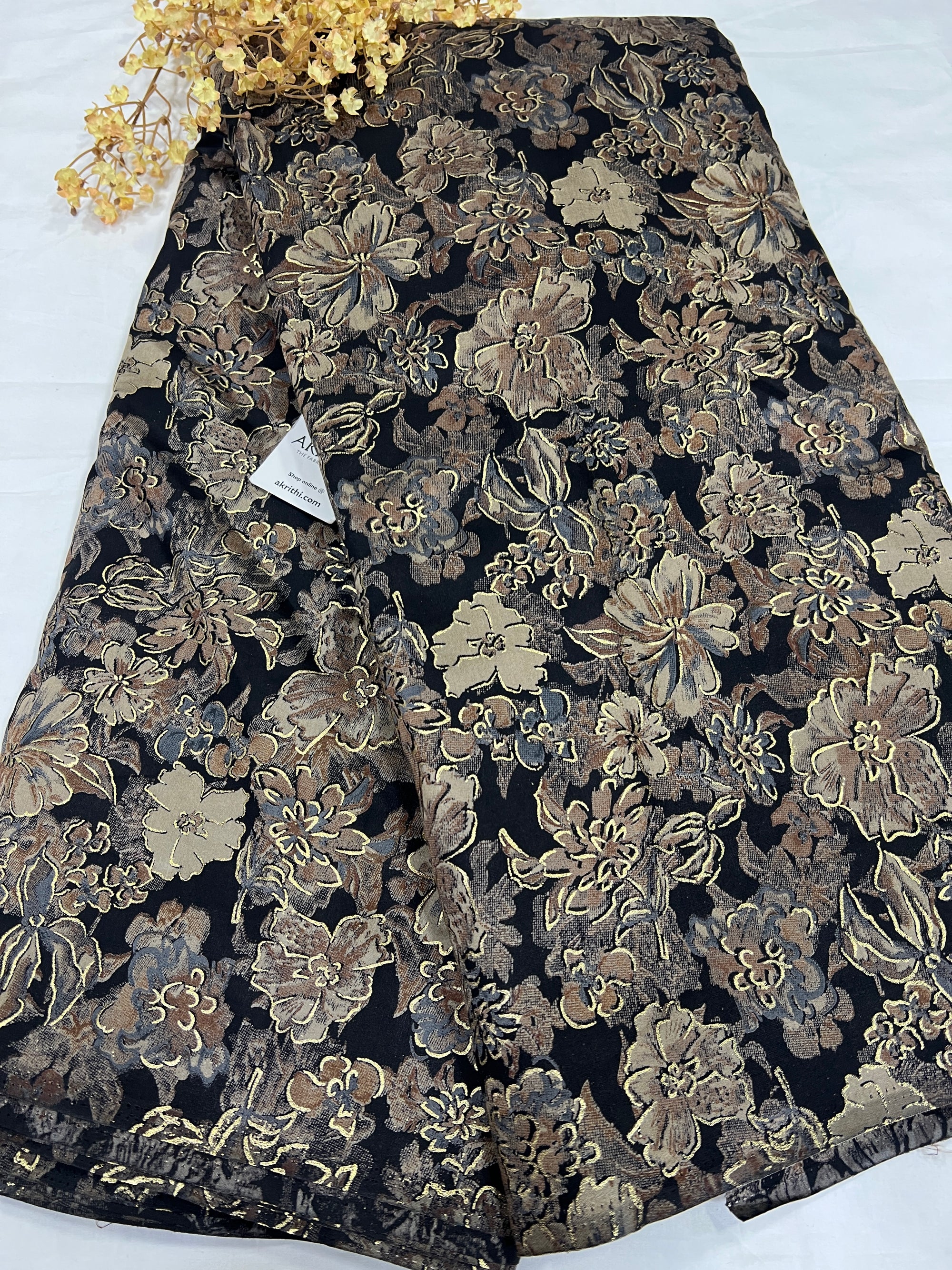 Printed viscose silk fabric