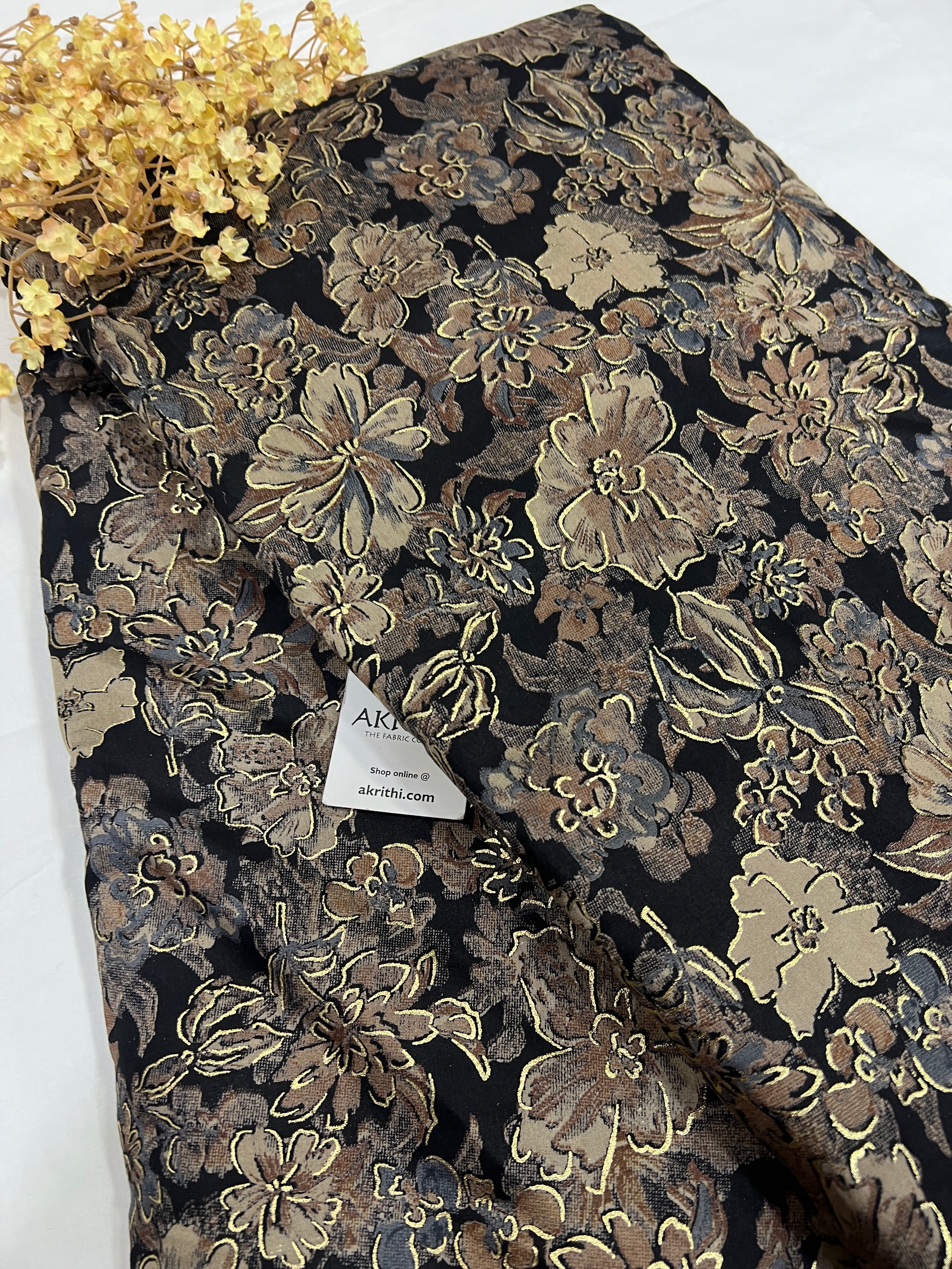 Printed viscose silk fabric