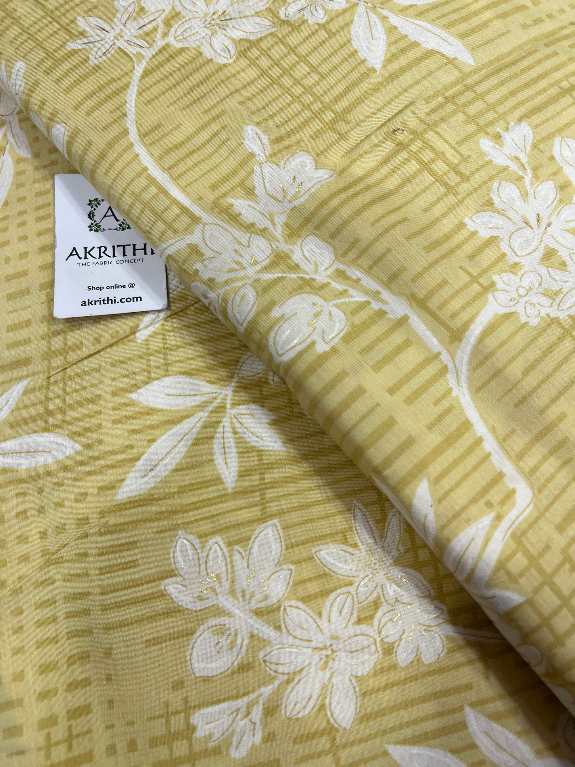 Printed viscose silk fabric