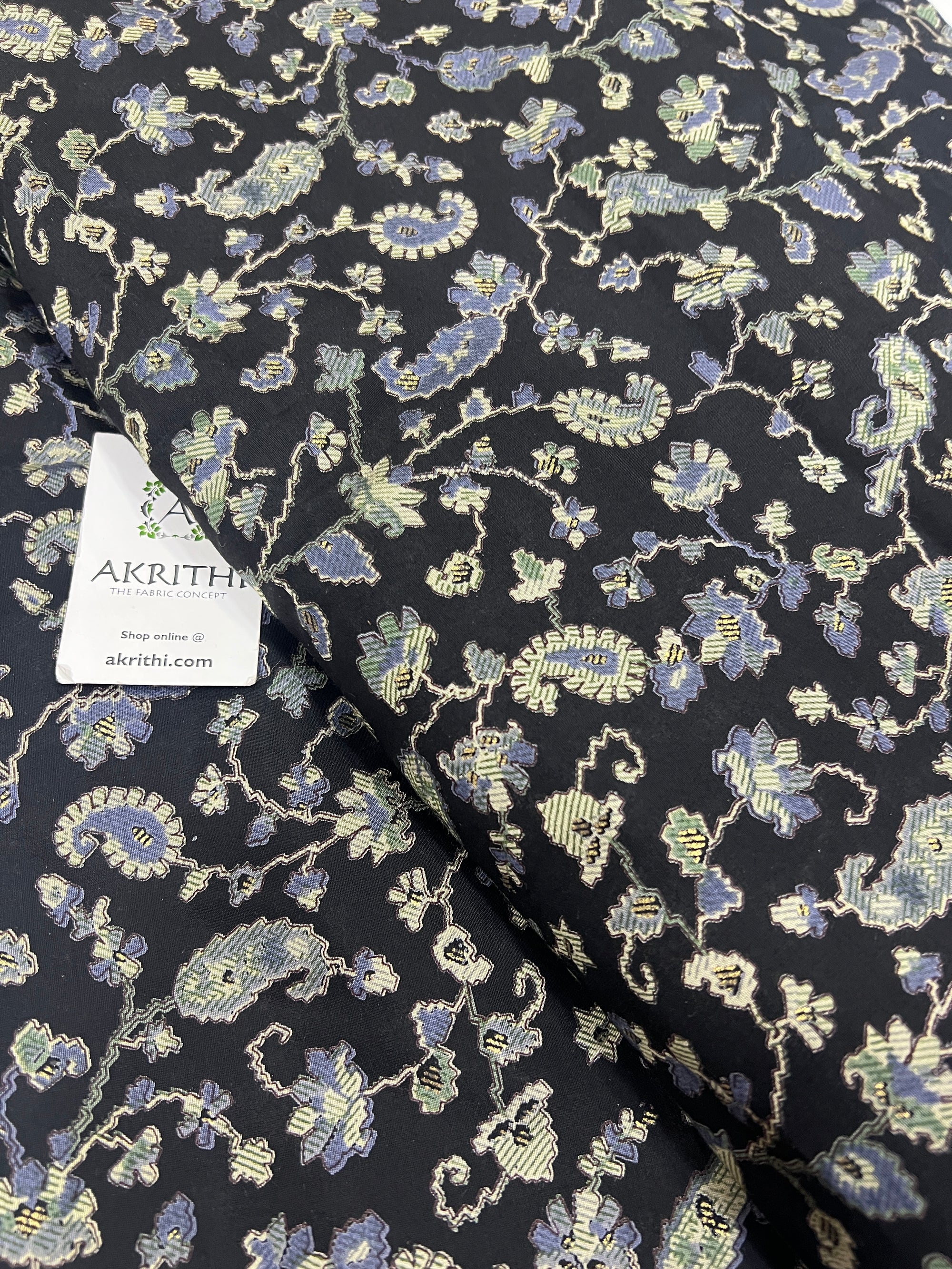 Printed viscose silk fabric