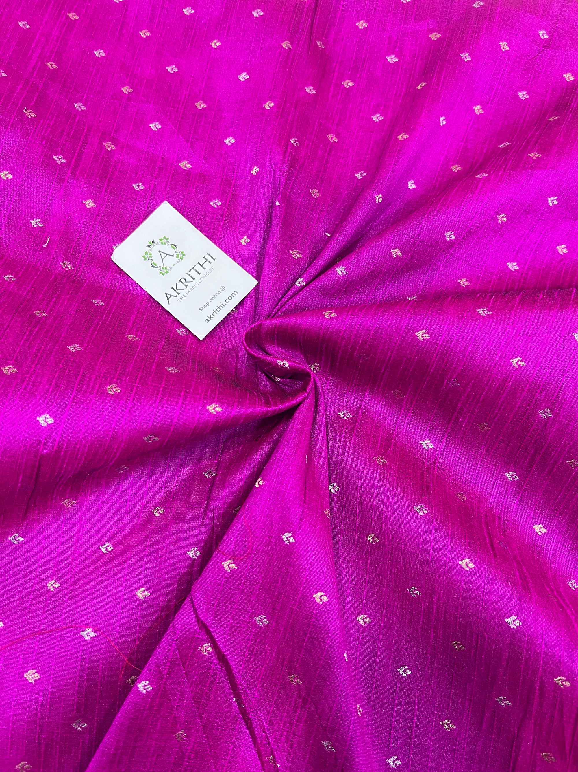 Semi Banarasi raw silk fabric